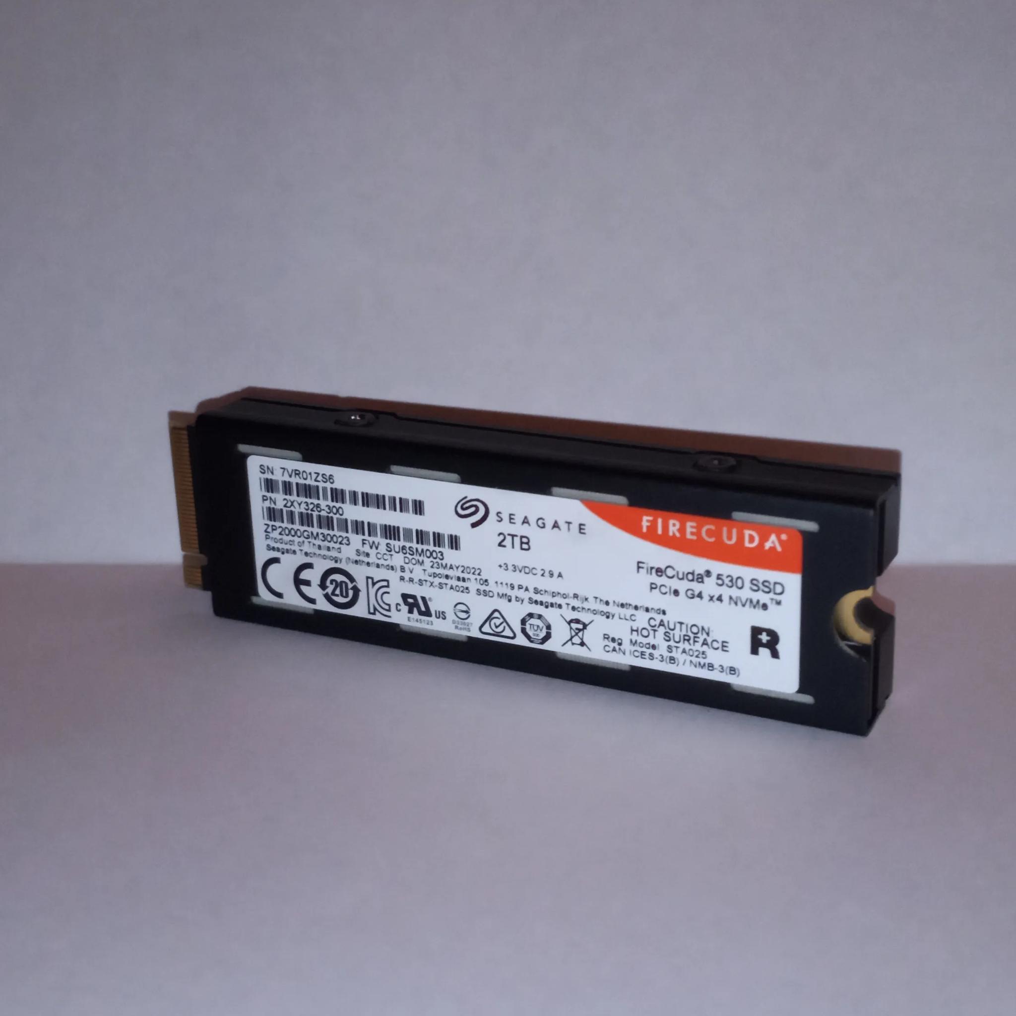 2TB Seagate Firecuda 530 NVMe SSD Gen 4 w/Heatsink