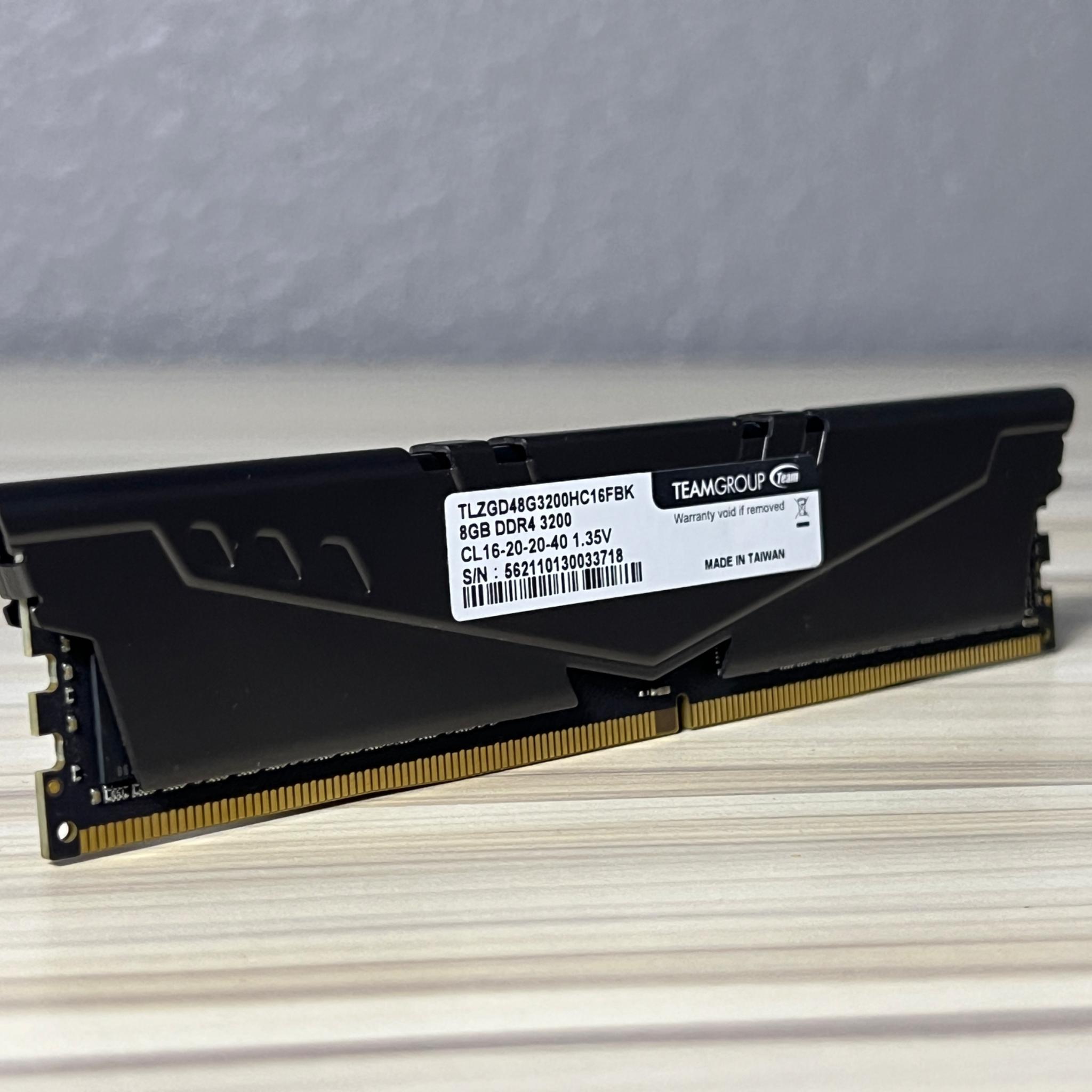 Teamgroup T-Force Vulcan 8gb (1x8gb) 3200MHz DDR4 RAM