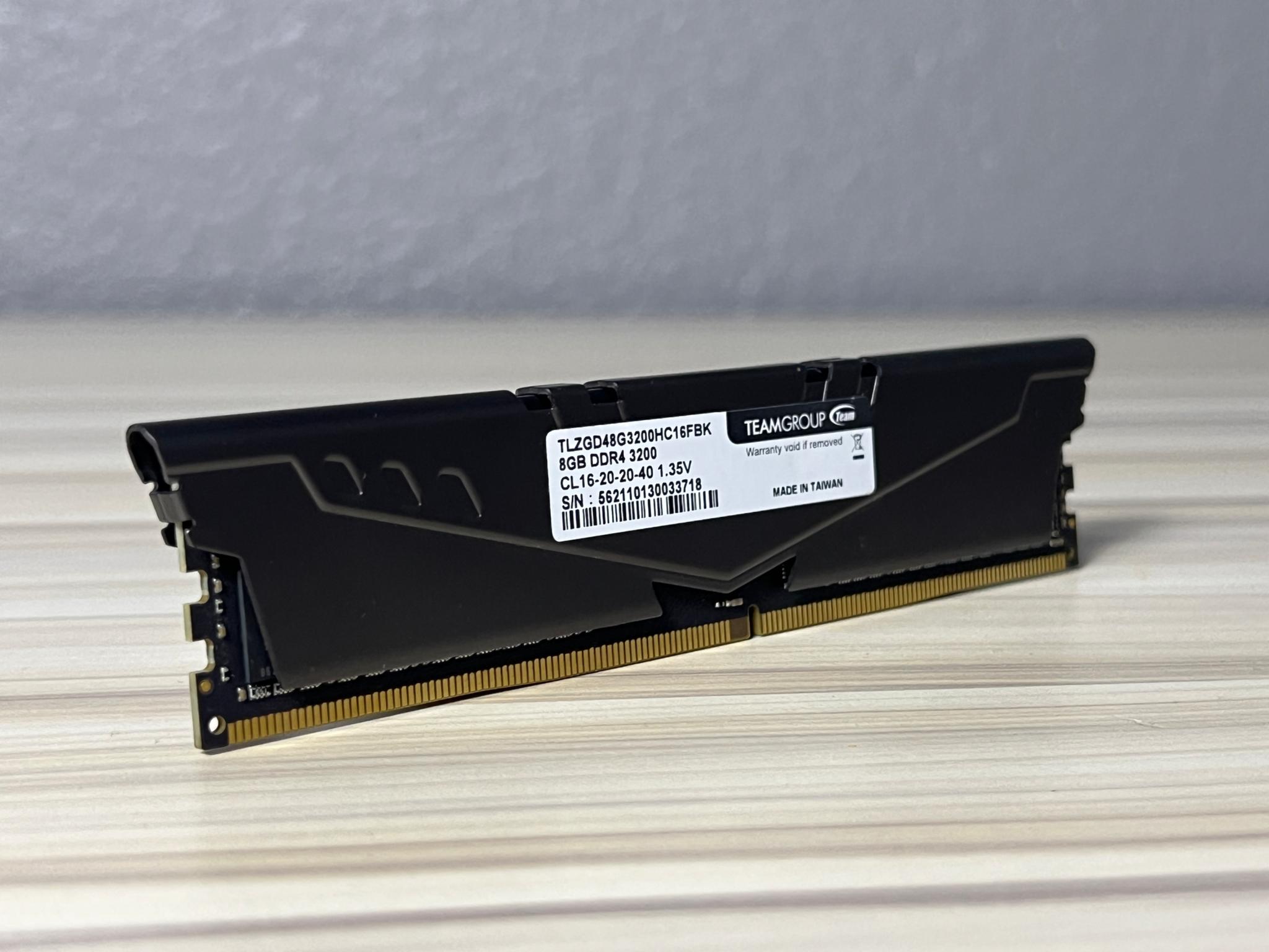 Teamgroup T-Force Vulcan 8gb (1x8gb) 3200MHz DDR4 RAM