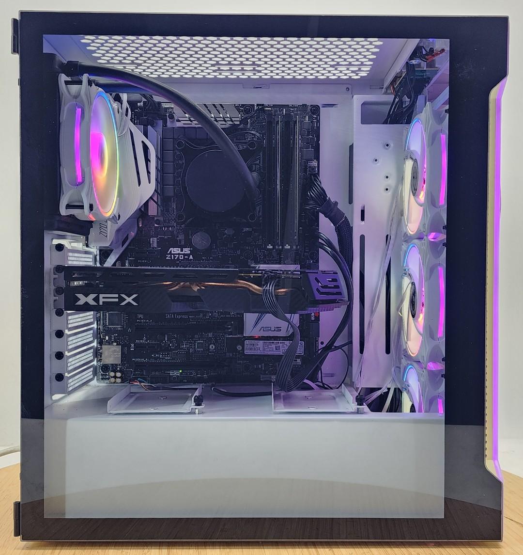 Gaming PC i7-6700K 16GB RAM 512GB SSD RX 580 8GB Windows 11 Computer