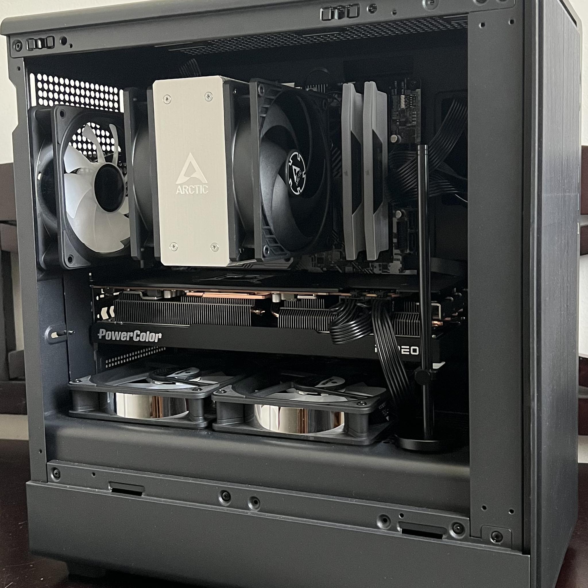 Team Red 3.0 Ryzen 5 7600x 1.5 TB SSD 32GB DDR5 RX 7800 XT ARGB fans. ALL NEW parts!