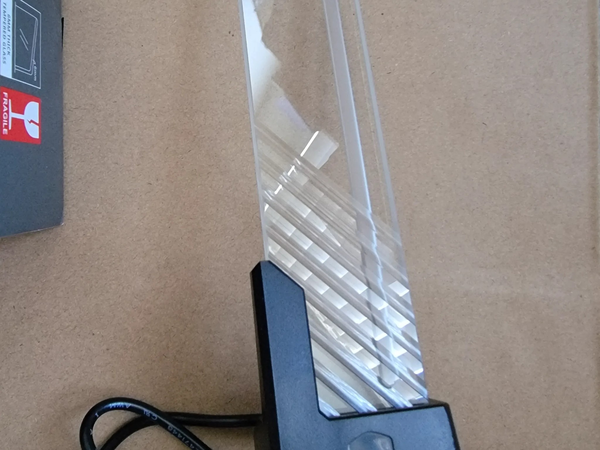 Cooler Master ARGB GPU Support Bracket Tempered Glass - Used