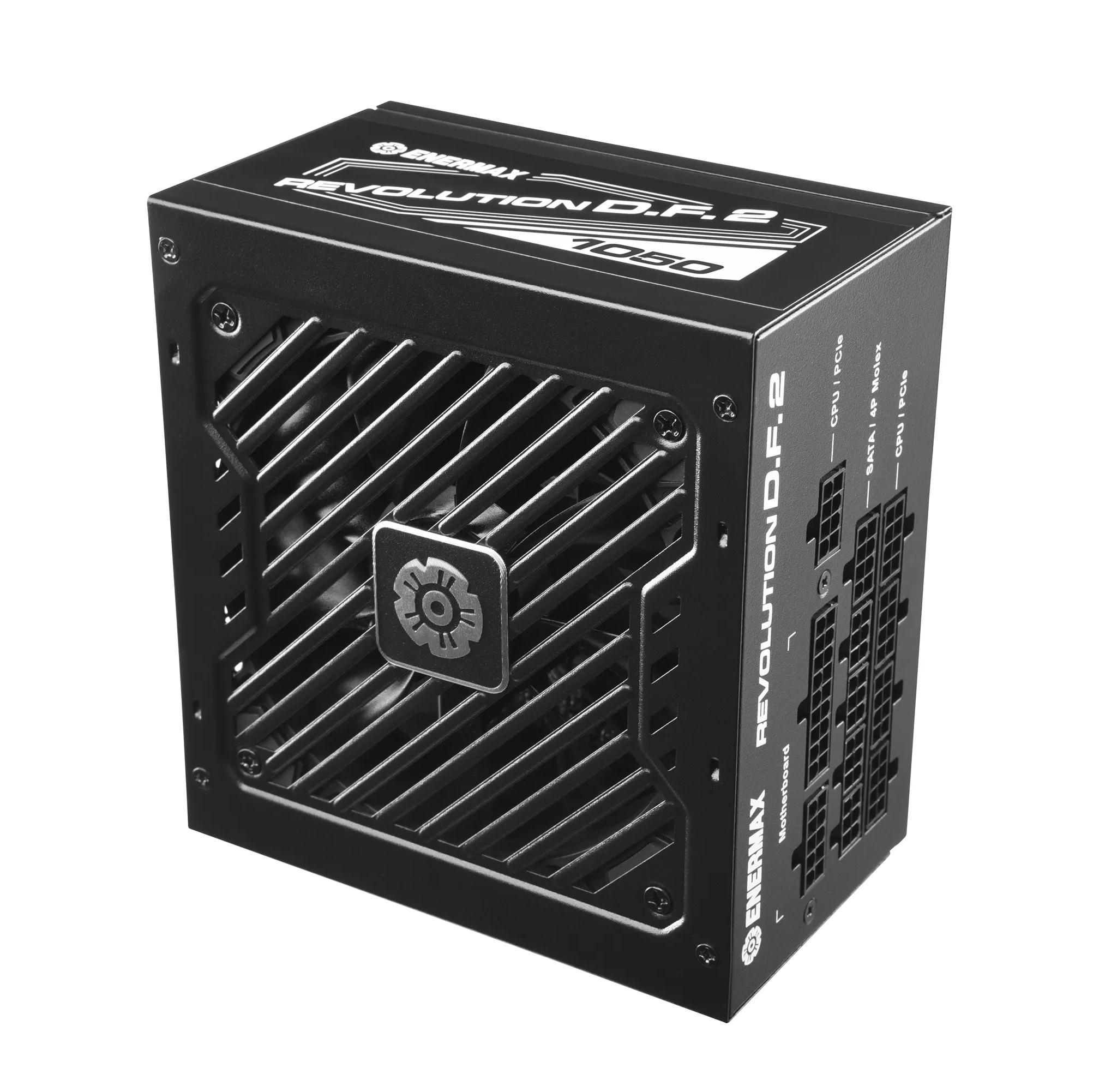 Enermax Revolution D.F. 2 ATX 3.0 & PCIe 5.0 Compliant 80+ Gold 1050W Full Modular Power Supply