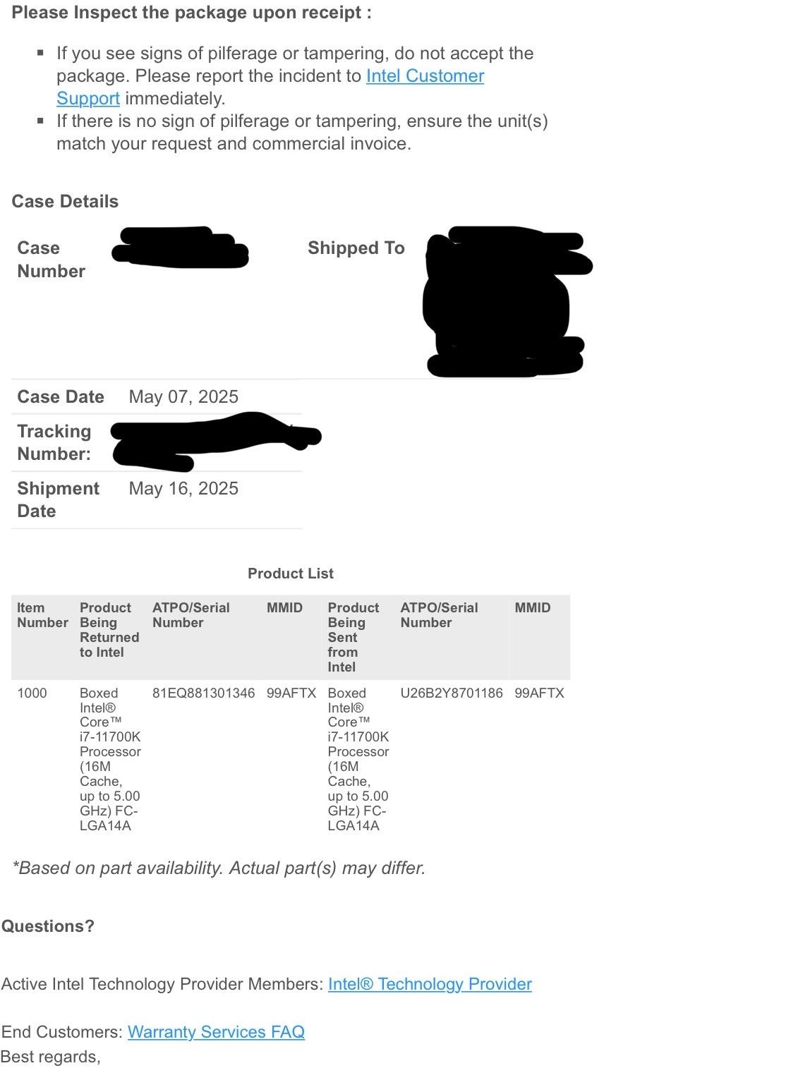 Intel Core i7-11700K -- BRAND NEW!
