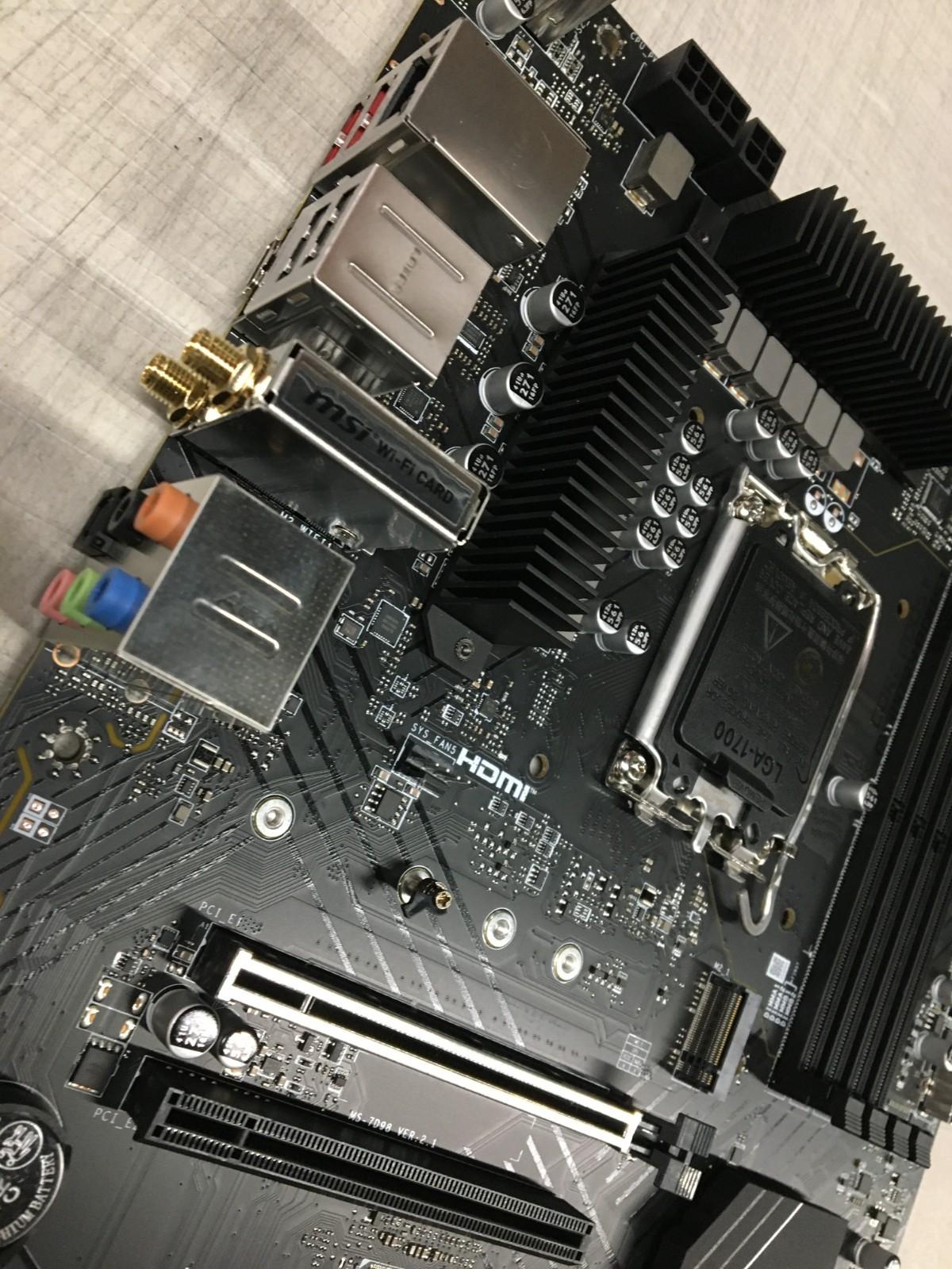 Open Box - MSI PRO B760-VC WIFI LGA 1700 DDR5 ATX Motherboard IO included.
