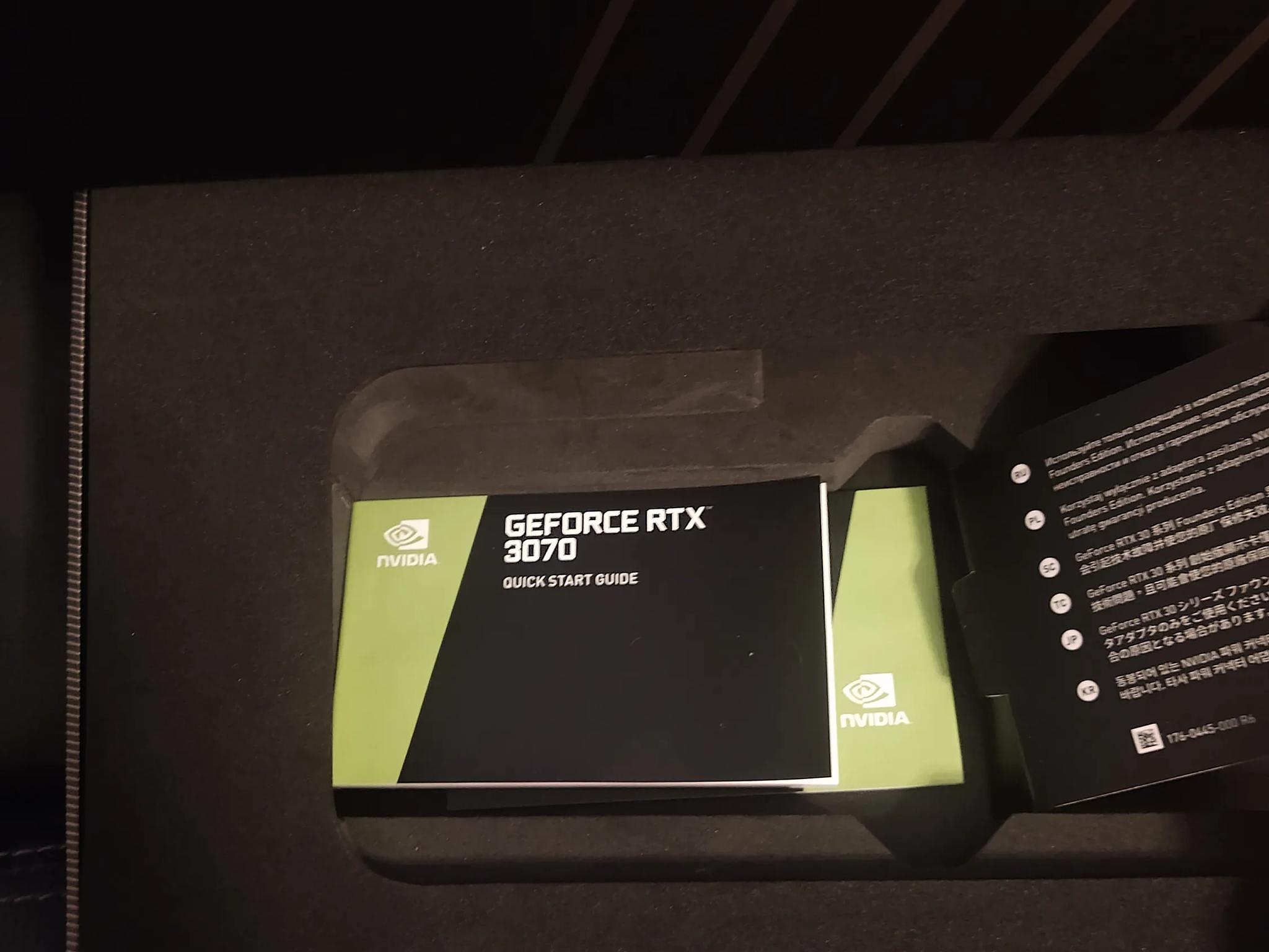 Nvidia 3070 FE (Founder's Edition) Like New, and Bought New