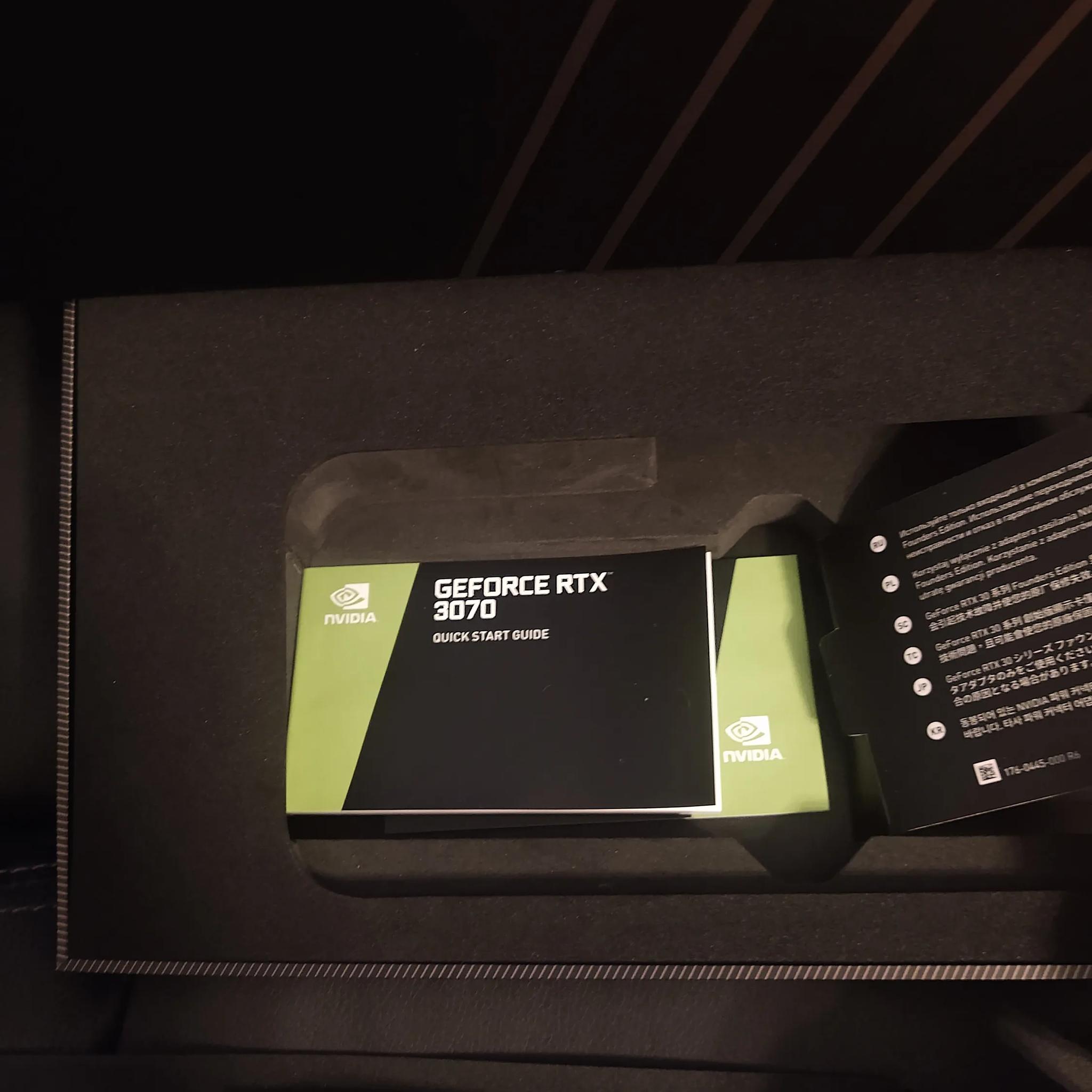 Nvidia 3070 FE (Founder's Edition) Like New, and Bought New