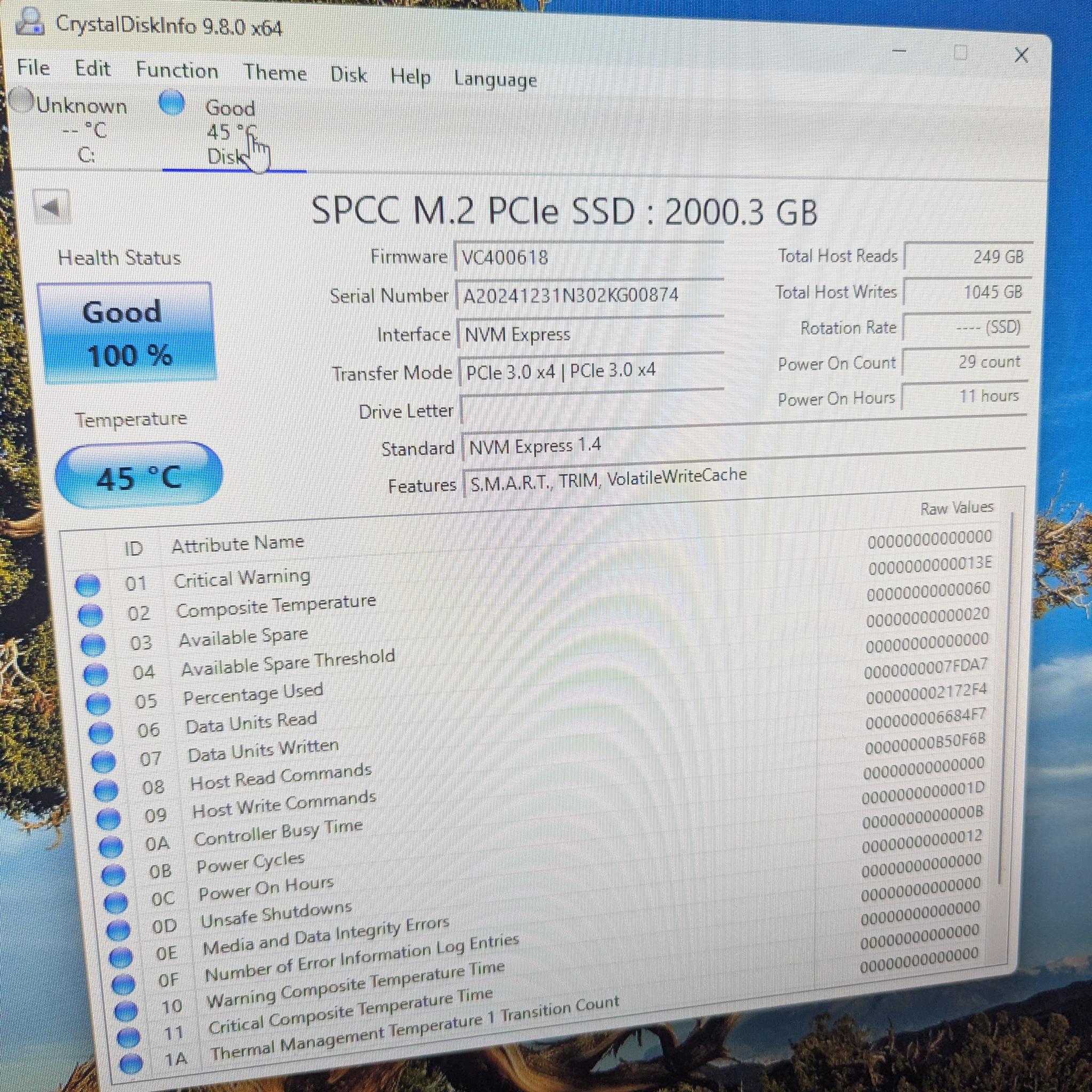 💾  Silicon Power A60 1TB NVMe SSD | PCIe Gen3 | For Parts / Testing Only