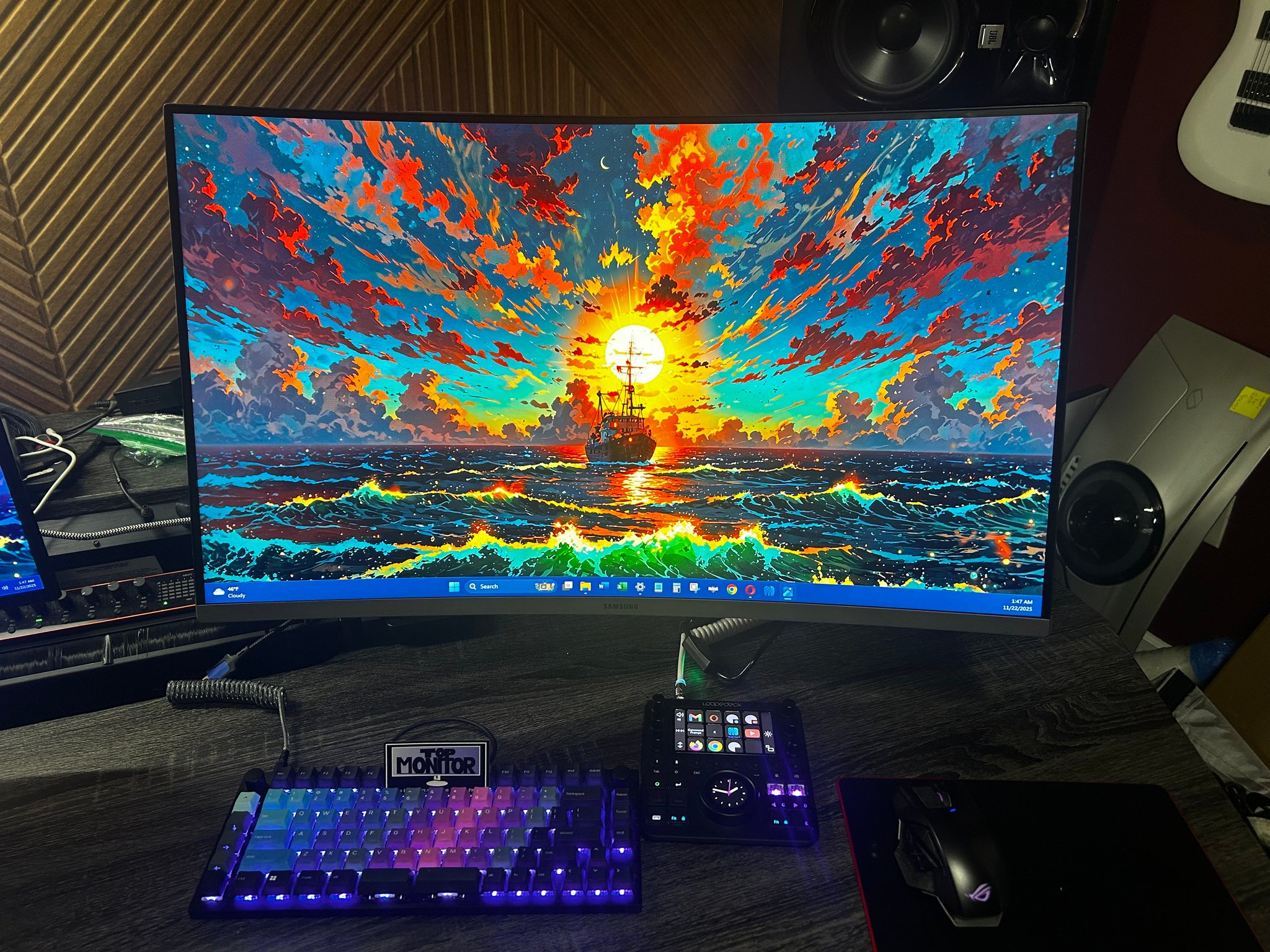 Samsung 32” FHD (1920 x 1080) (75hz) Curved Monitor with Bezel-Less Design (Refurbished)