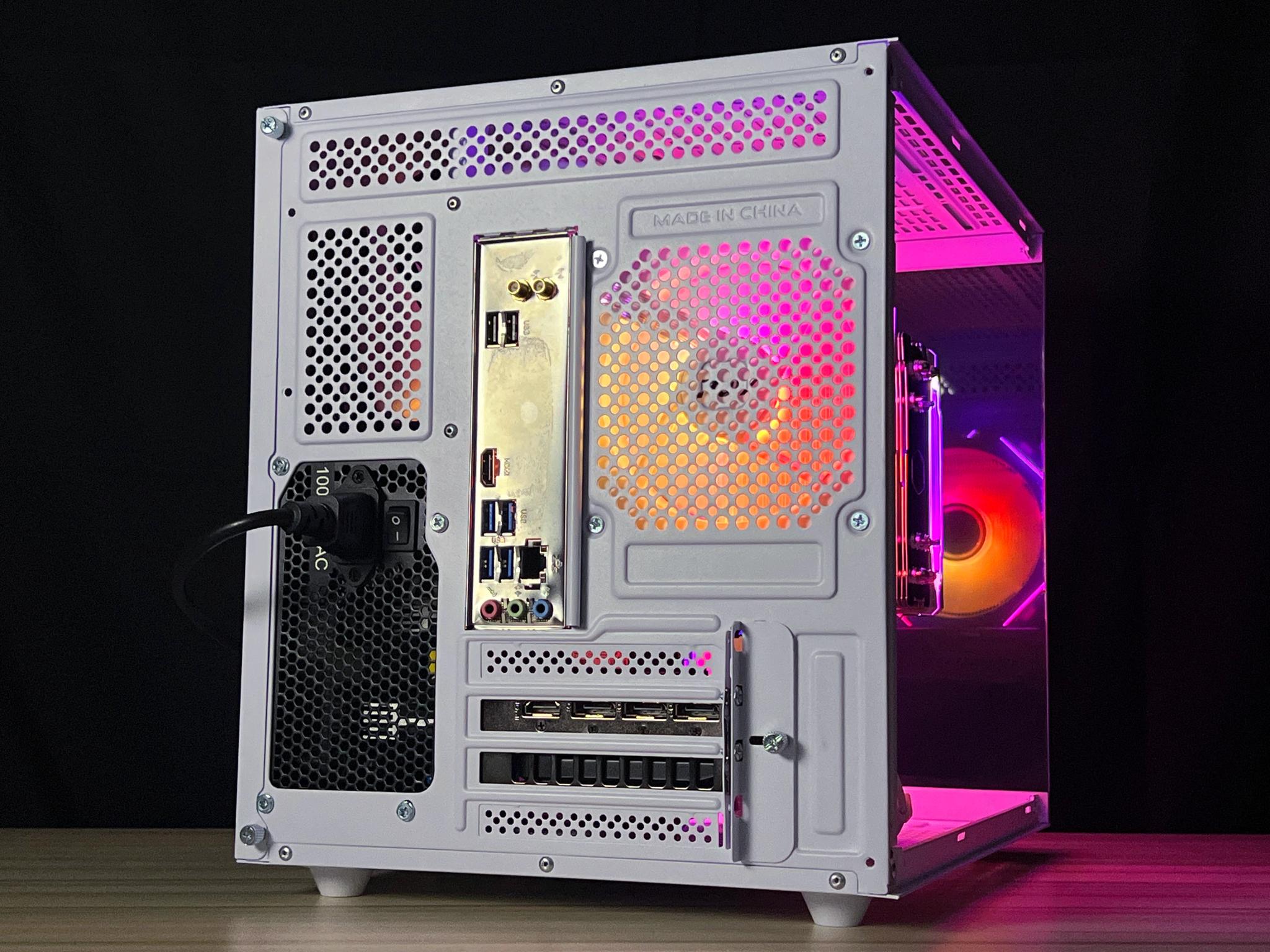 🔥 White Infinity Gaming PC - RTX 5060, Ryzen 7 2700x, 32gb, 1tb NVME