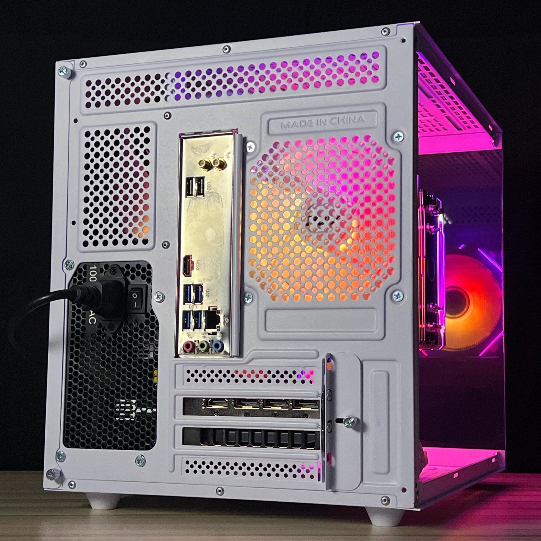 🔥 White Infinity Gaming PC - RTX 5060, Ryzen 7 2700x, 32gb, 1tb NVME