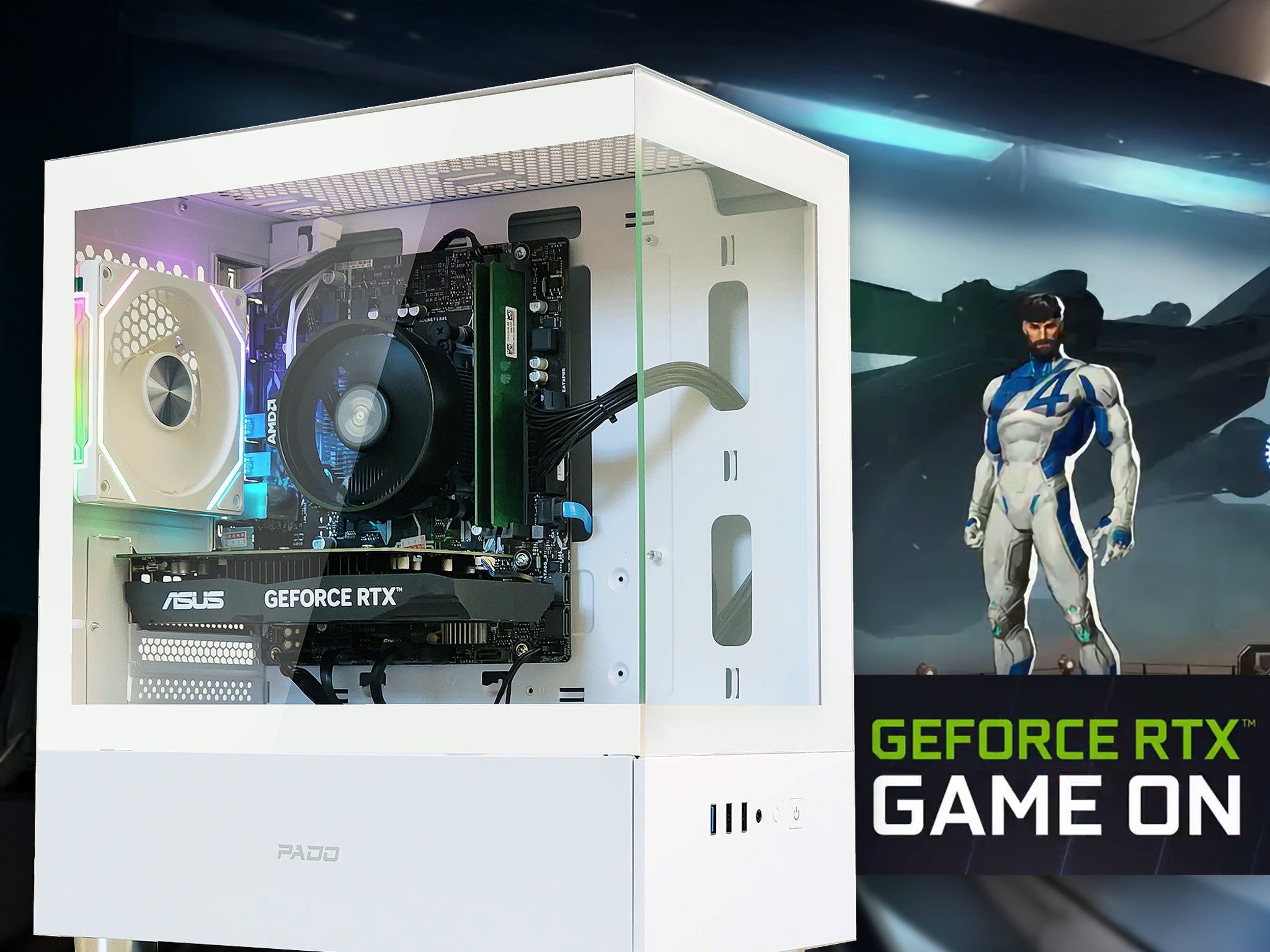 🧊 RTX 3050, Ryzen 3200G, 16GB DDR4, 512GB SSD, WIFI & BT, Starter RTX Gaming PC!