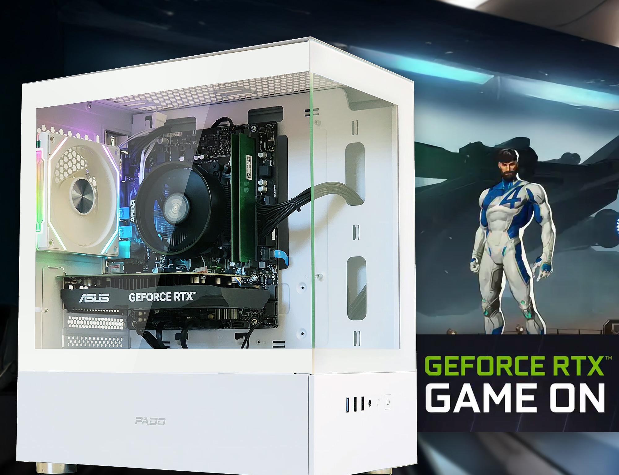 🧊 RTX 3050, Ryzen 3200G, 16GB DDR4, 512GB SSD, WIFI & BT, Starter RTX Gaming PC!