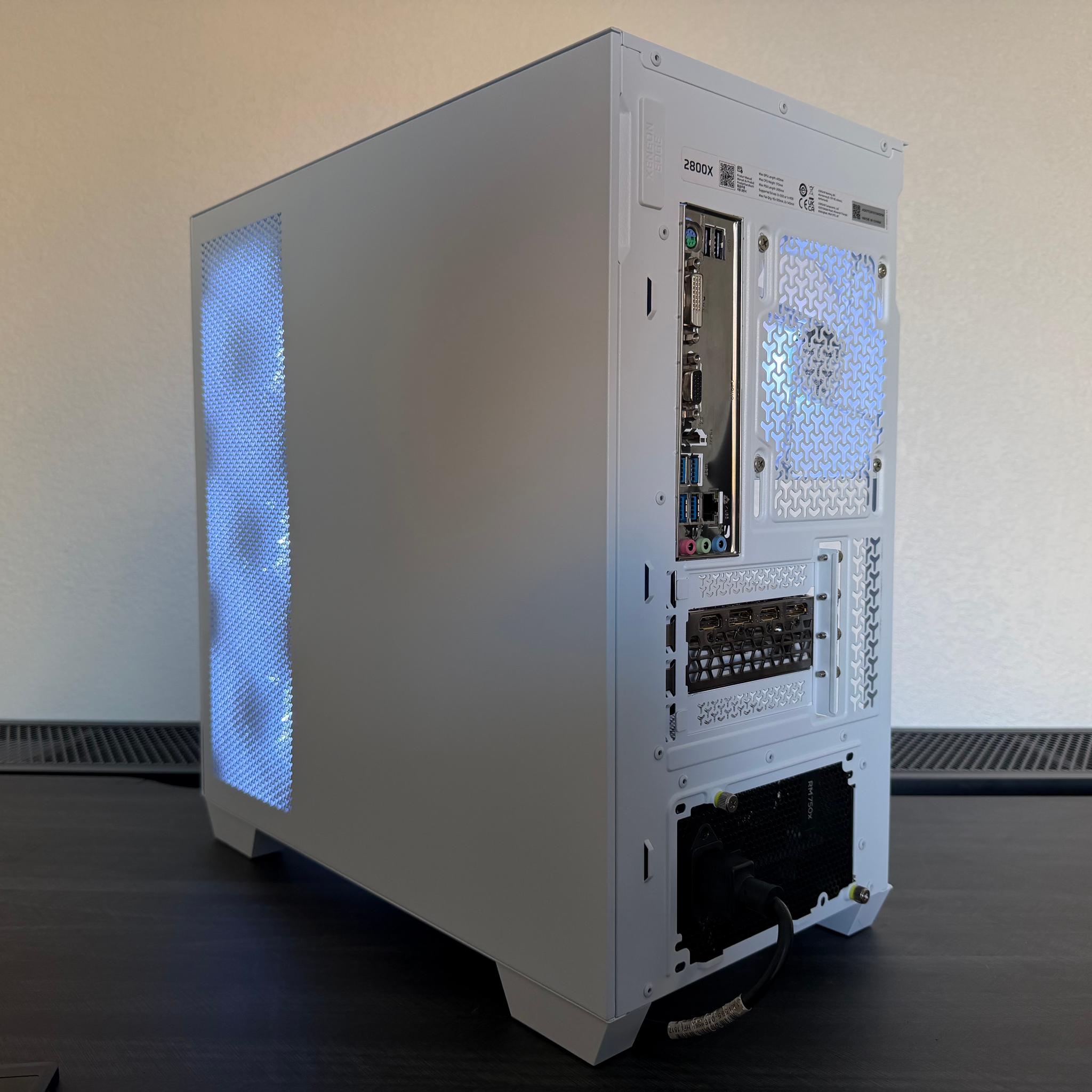 All White Gaming PC - RTX 3060 12GB | Ryzen 7 3700