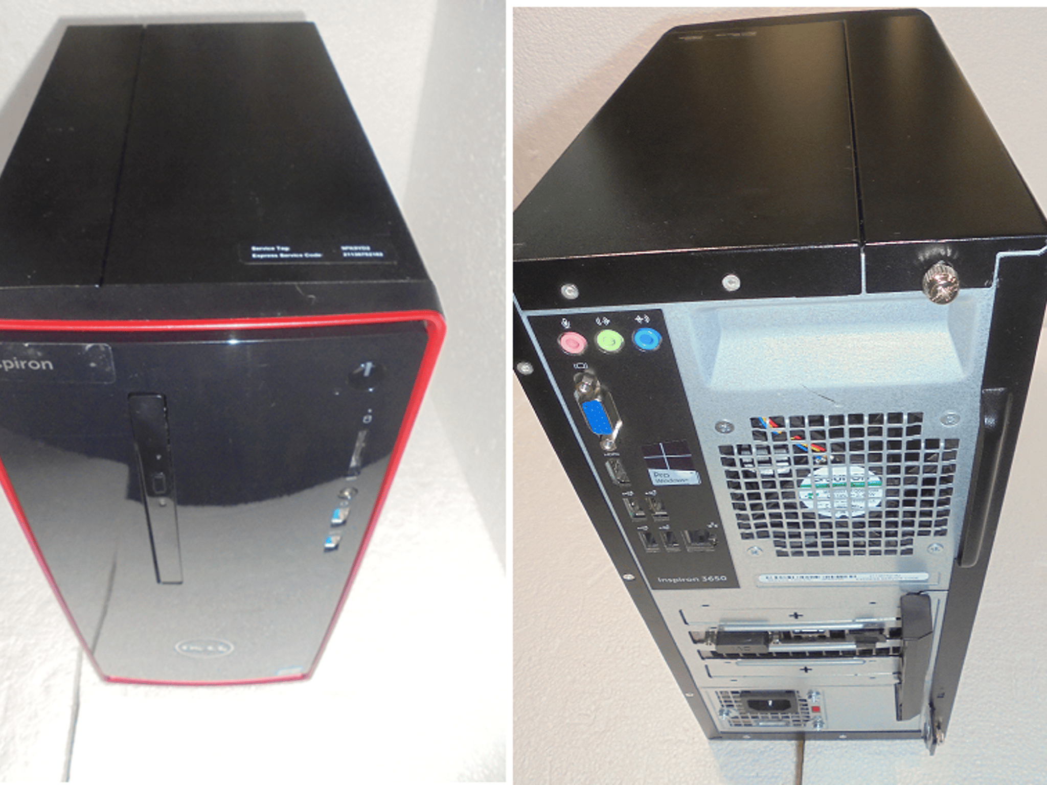 Dell Inspiron 3650 Modified/Intel I7-6700/16 GB RAM/Asus Strix RX 560 4GB GPU/WiFi/Win 11