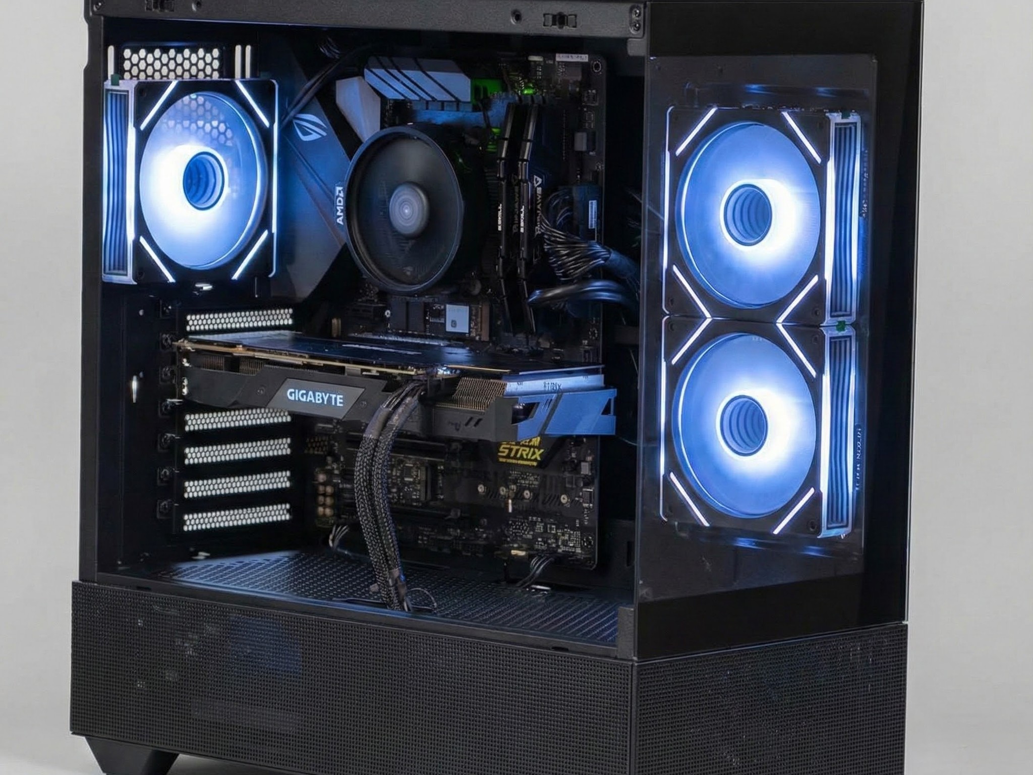 ⚫🌈 Black RGB Gaming PC – Ryzen 5 3600 | RTX 2060 Super| 16GB DDR4 🌈⚫