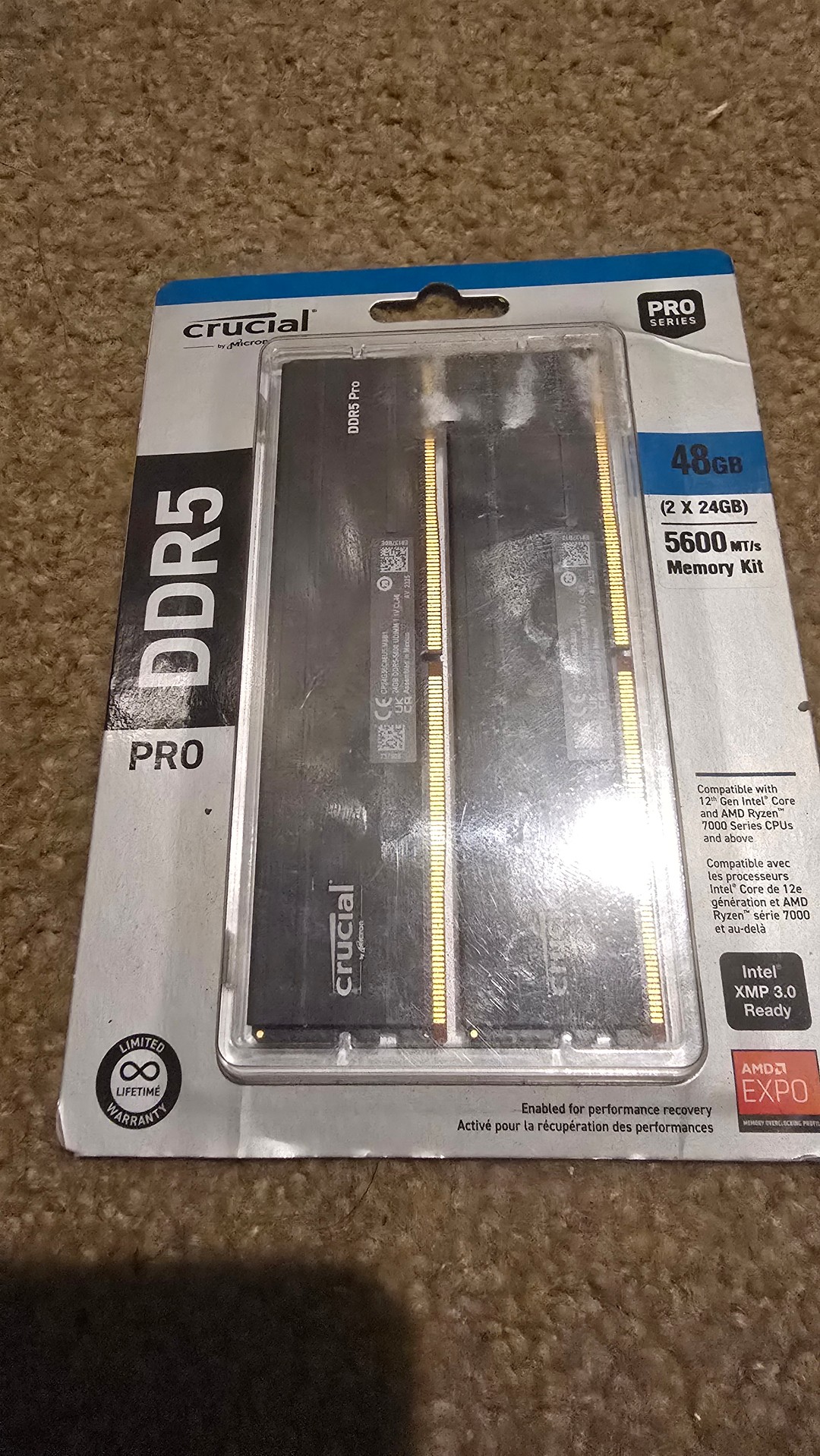 Crucial Pro Kit (2 x ) 48GB DDR5-5600 (2x24GB) | Jawa