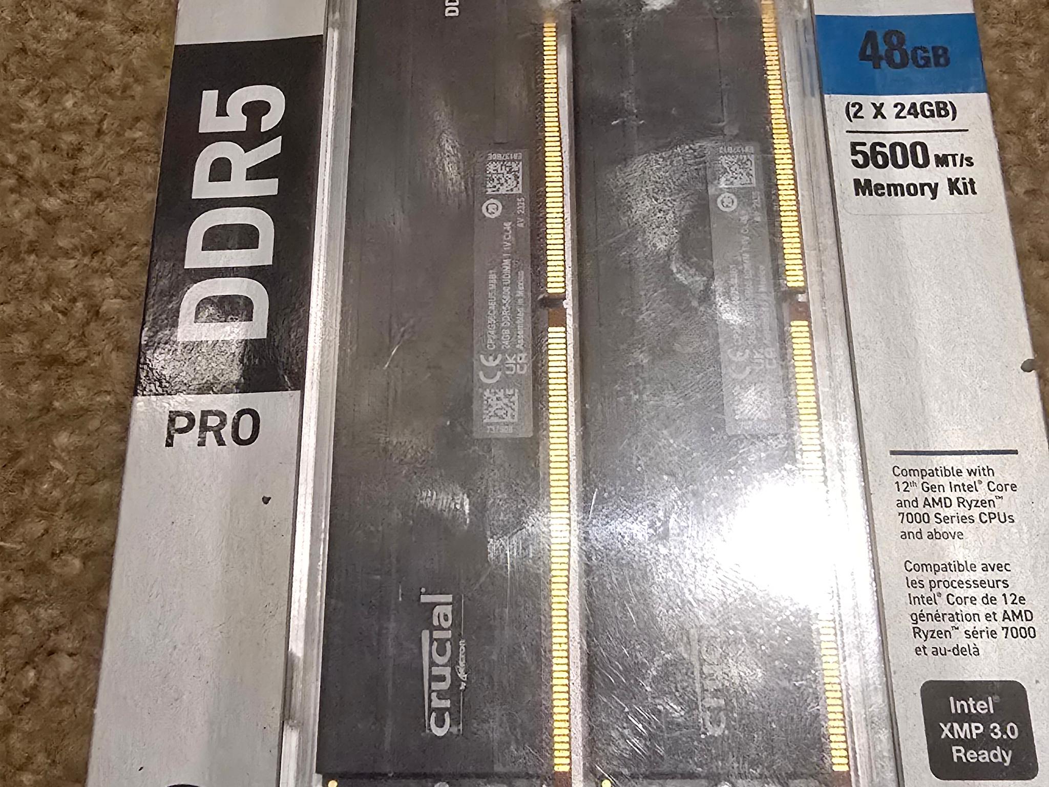 Crucial Pro Kit (2 x ) 48GB DDR5-5600 (2x24GB) - Image 1