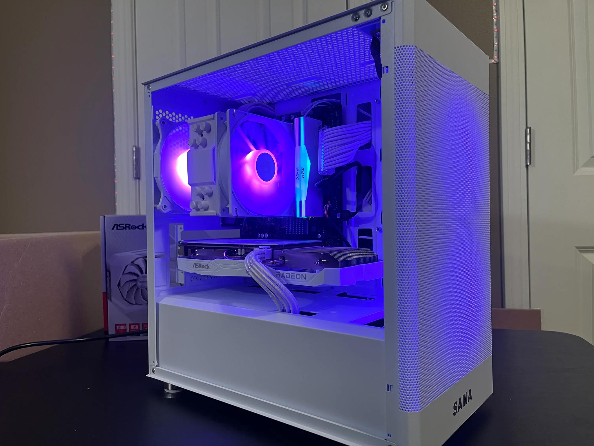 WHITE ARGB PC|RX 6600|INTEL 12TH GEN|16GB RAM|500GB SSD