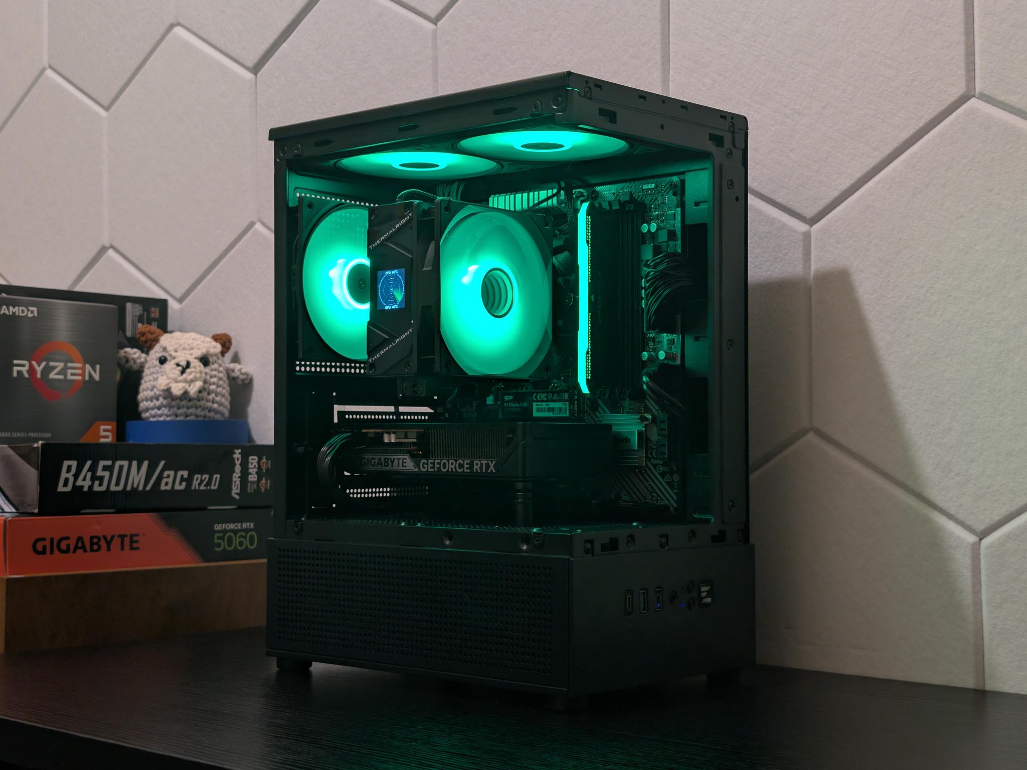 🐈‍⬛🔥1440p Gaming Beast | RTX 5060 | Ryzen 5500 | 1TB SSD | 16GB RAM | WiFi & Bluetooth🔥🐈‍⬛