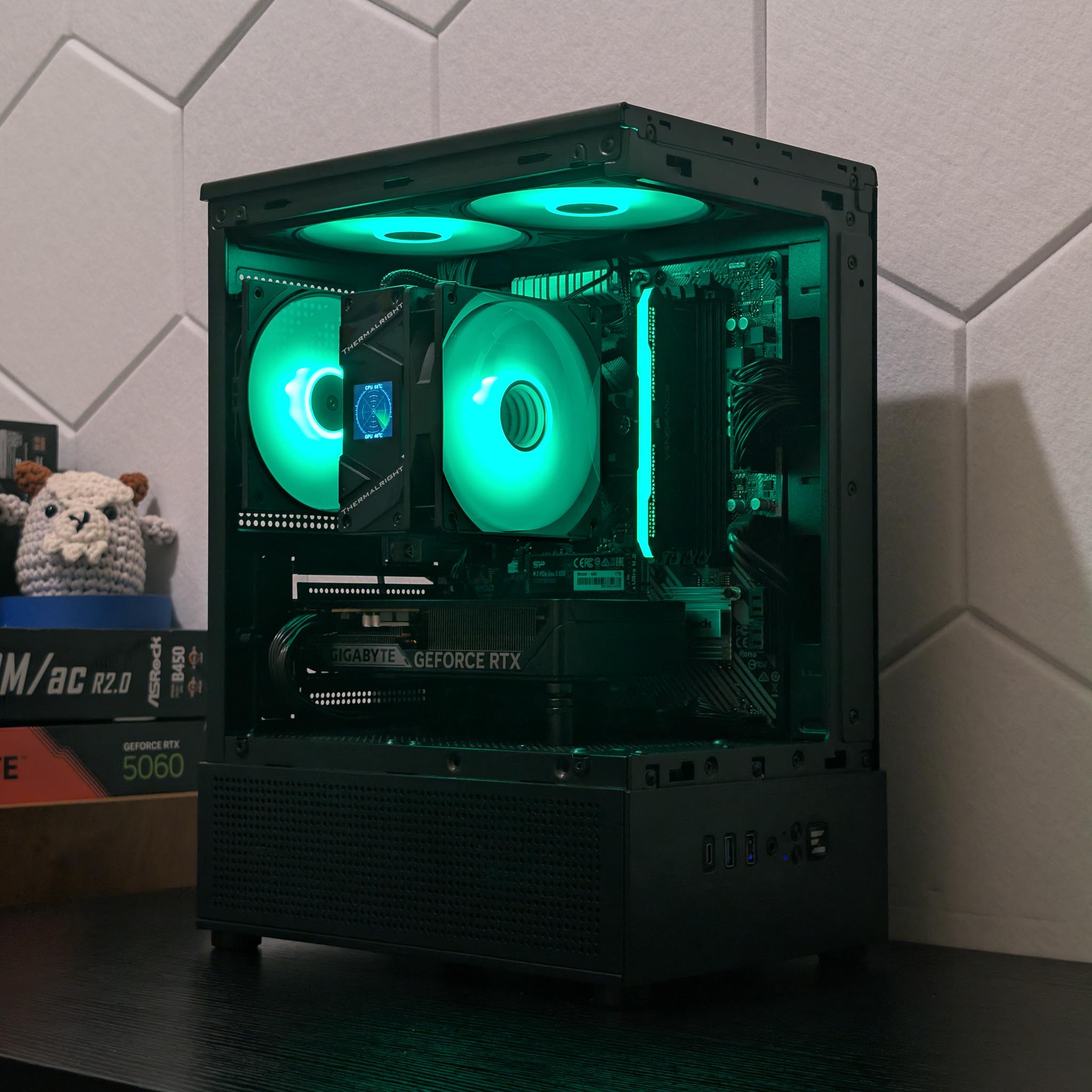 🐈‍⬛🔥1440p Gaming Beast | RTX 5060 | Ryzen 5500 | 1TB SSD | 16GB RAM | WiFi & Bluetooth🔥🐈‍⬛