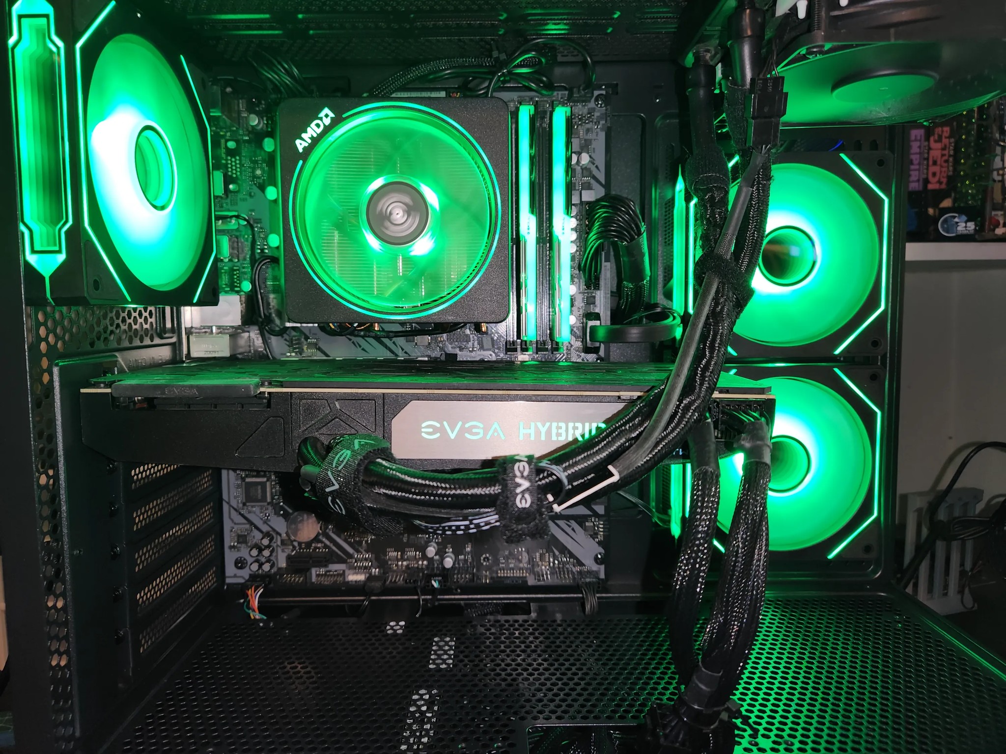 TEAM GEREN RTX 2080TI EVGA hybrid/ Ryzen 5 5600X 1440P gaming pc!