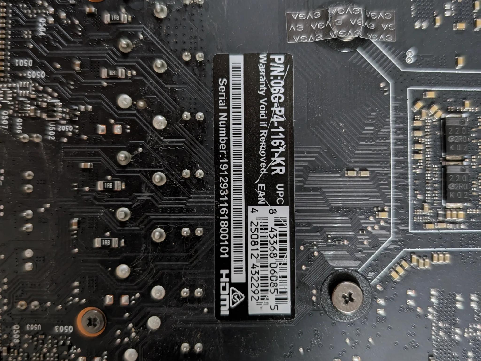 EVGA Nvidia GTX 1660 6GB