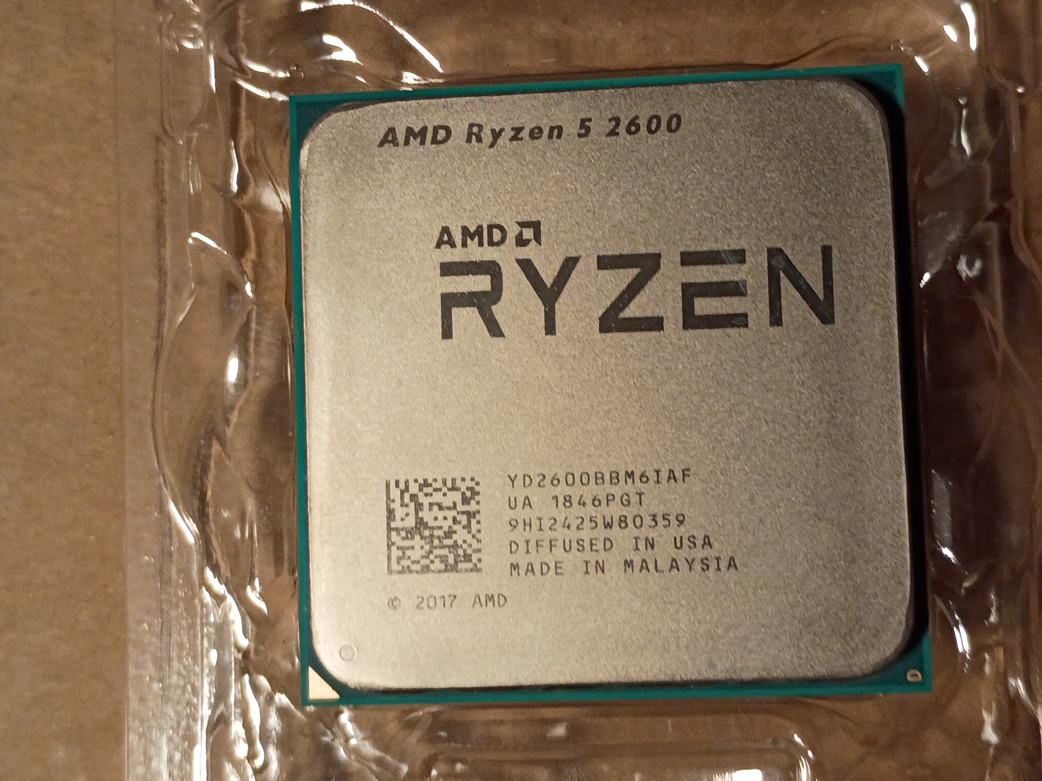 AMD Ryzen 5 2600 w/ New Wraith Stealth Cooler