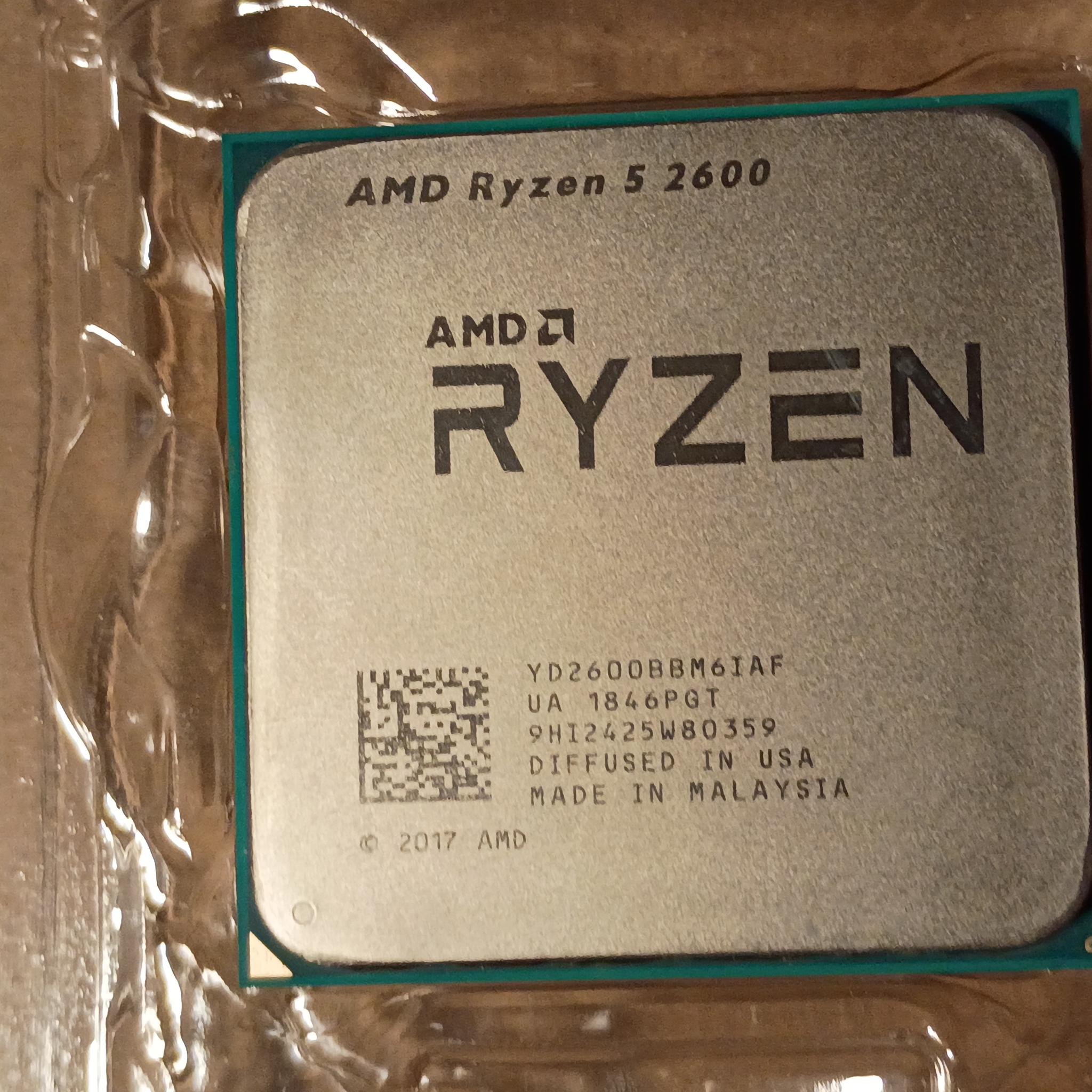 AMD Ryzen 5 2600 w/ New Wraith Stealth Cooler