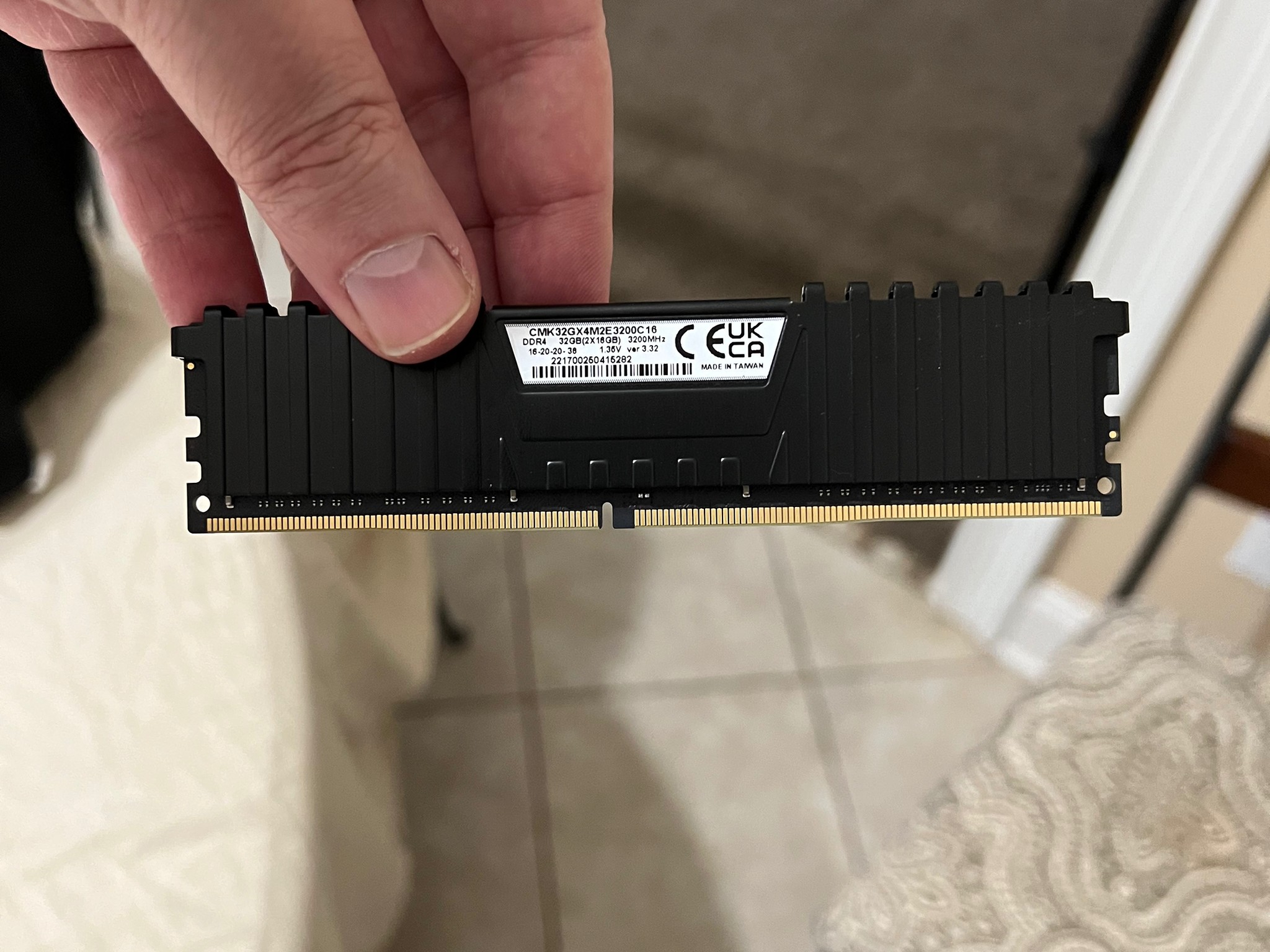 64 Gigs Memory 4 dimms 3200  CL16