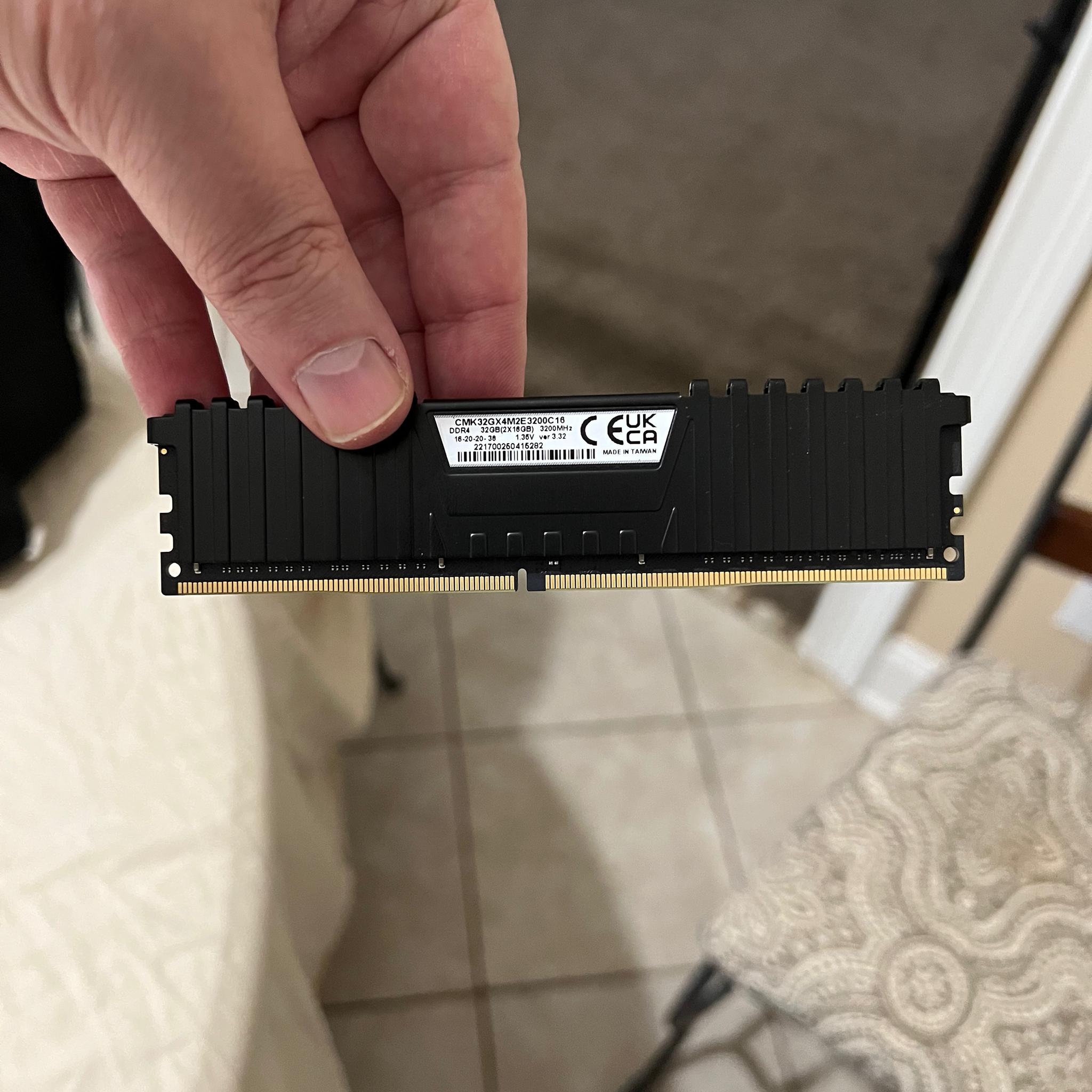 64 Gigs Memory 4 dimms 3200  CL16