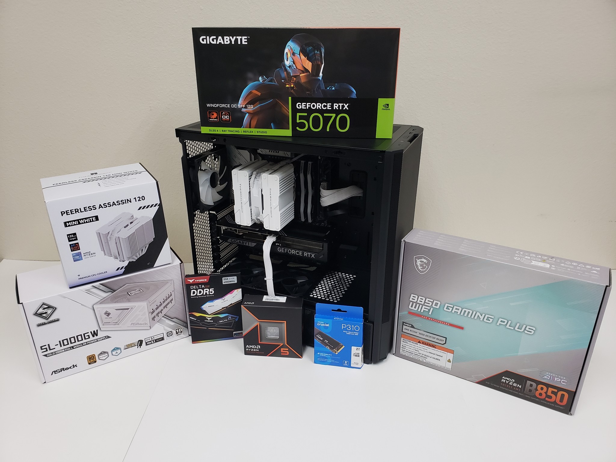 PC on Sale! Ryzen 5 9600X, RTX 5070, 32GB-DDR5 6000, 2TB SSD NVMe, 1000W PSU