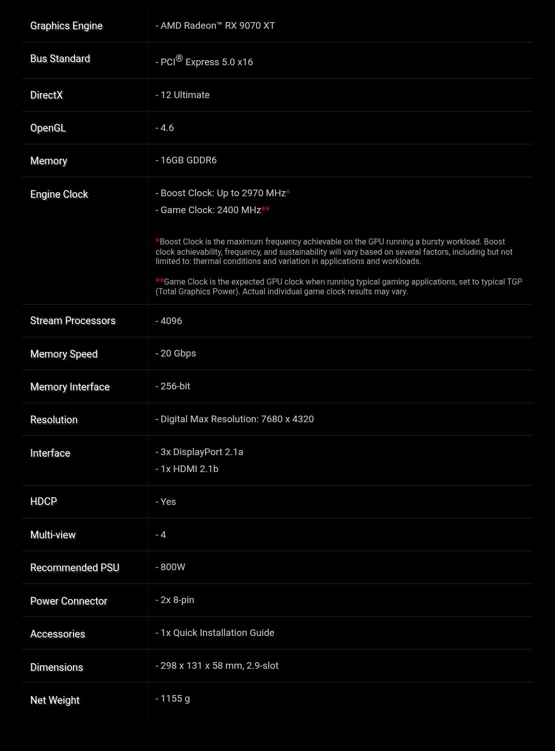 ASRock Steel Legend White RX 9070XT