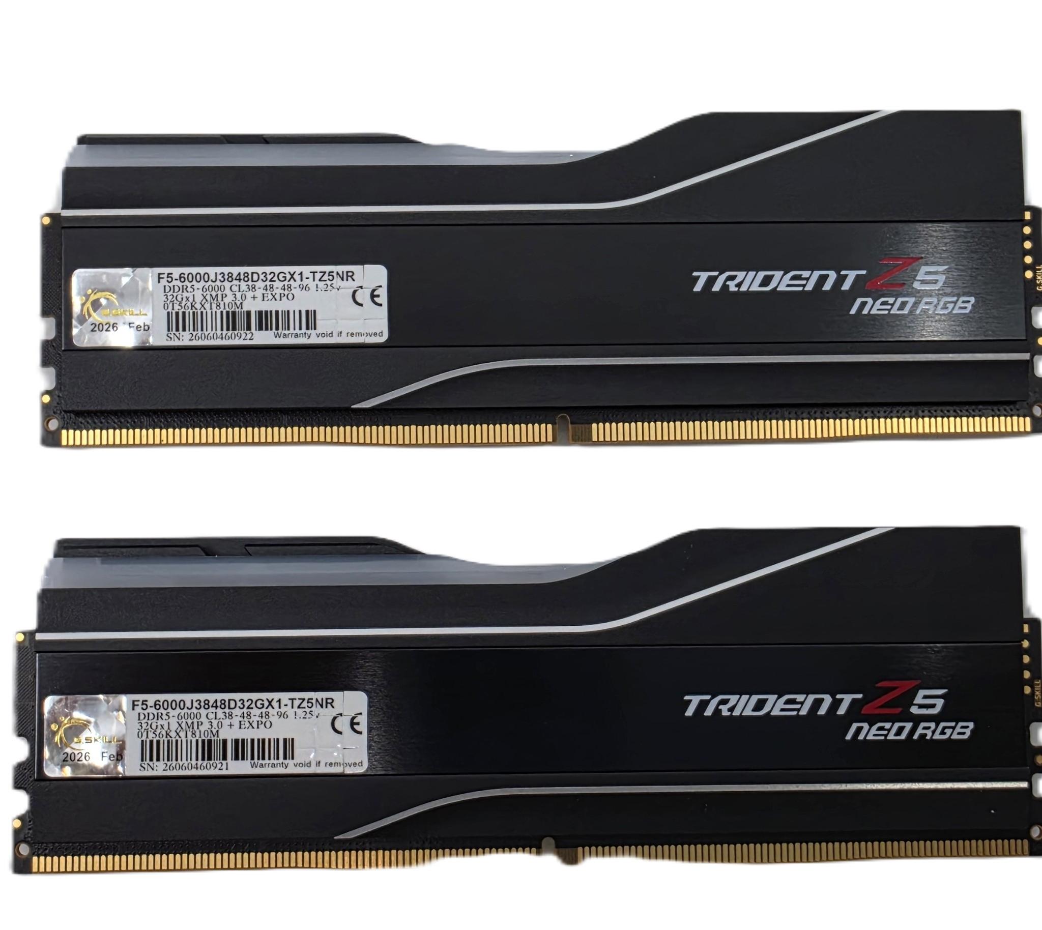 G.Skill Trident Z5 Neo RGB 64GB DDR5-6000 (2x32GB) RAM KIT