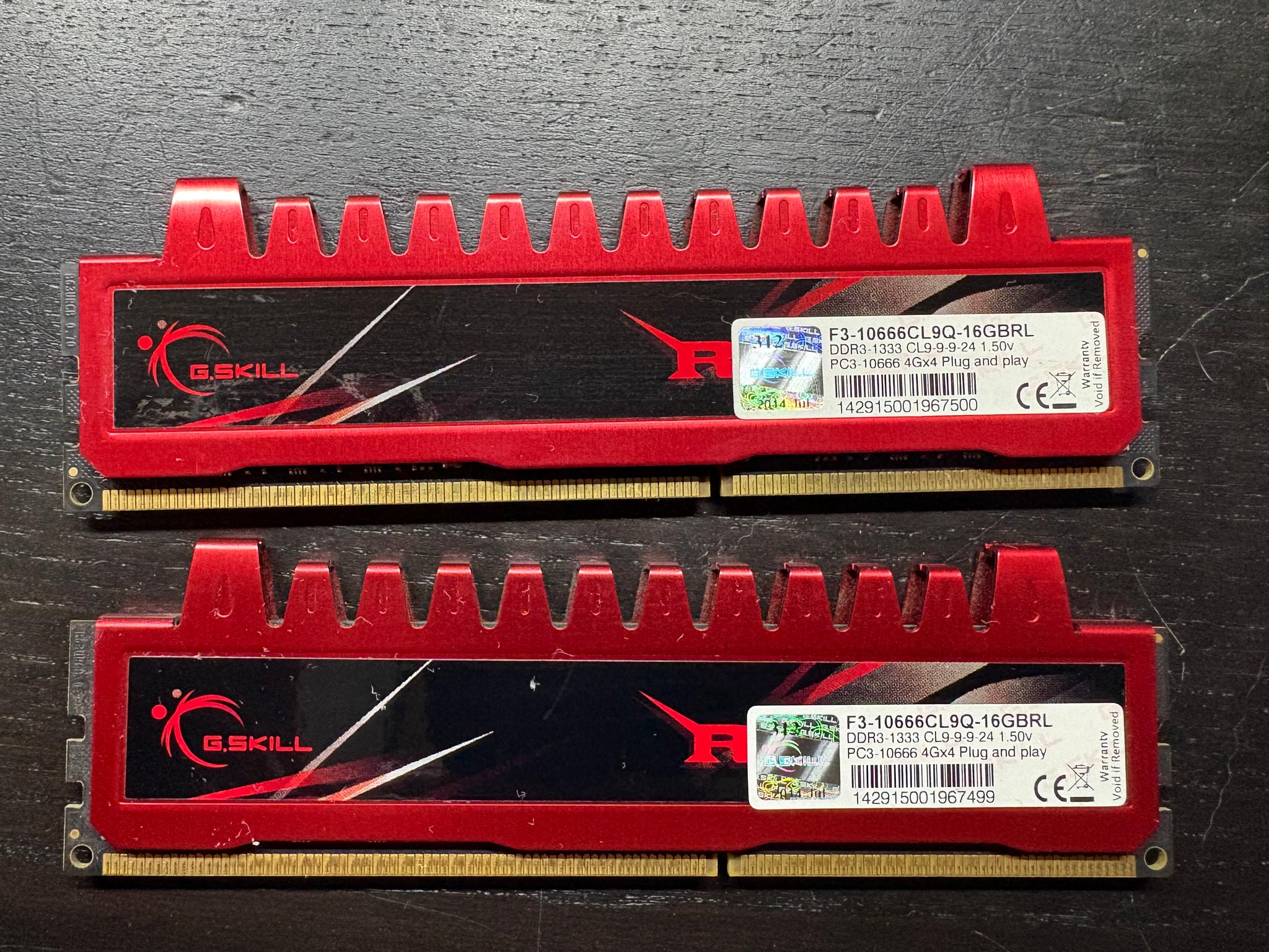 G.Skill 8GB DDR3