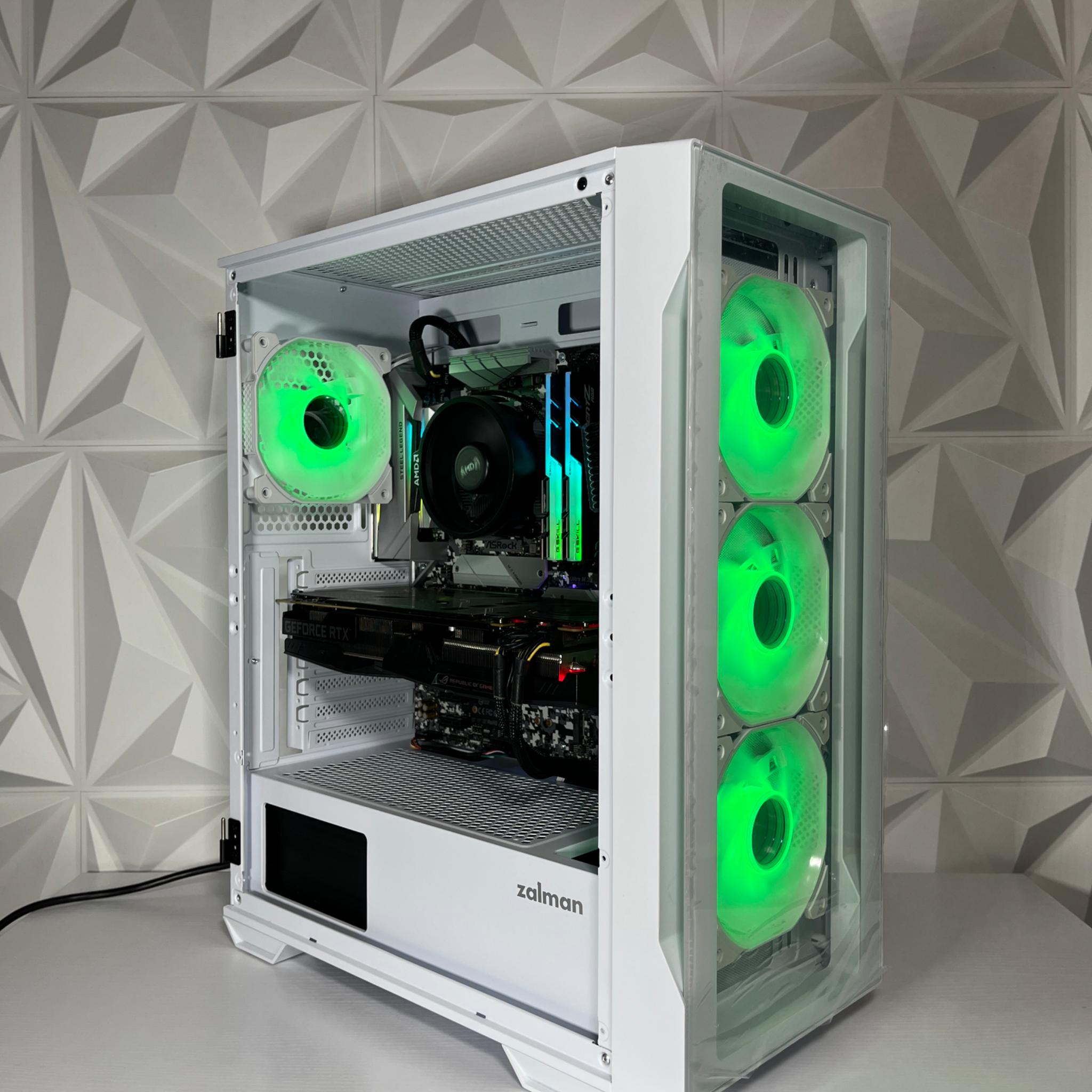 RTX 2060 6GB, Ryzen 7 2700X, 16GB RAM | White RGB Gaming Computer/PC