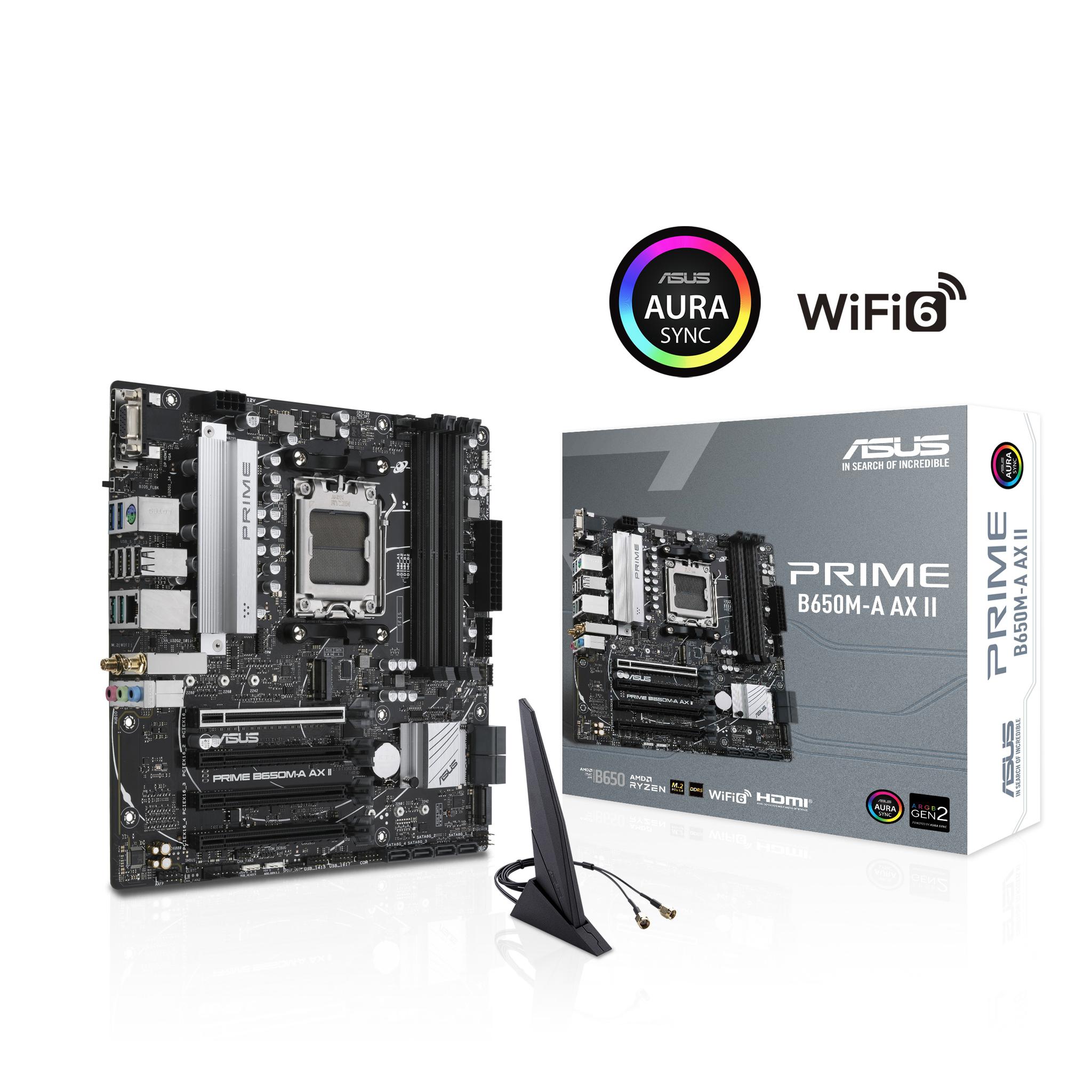 ASUS B650M-A Prime AX II AMD AM5 microATX Motherboard