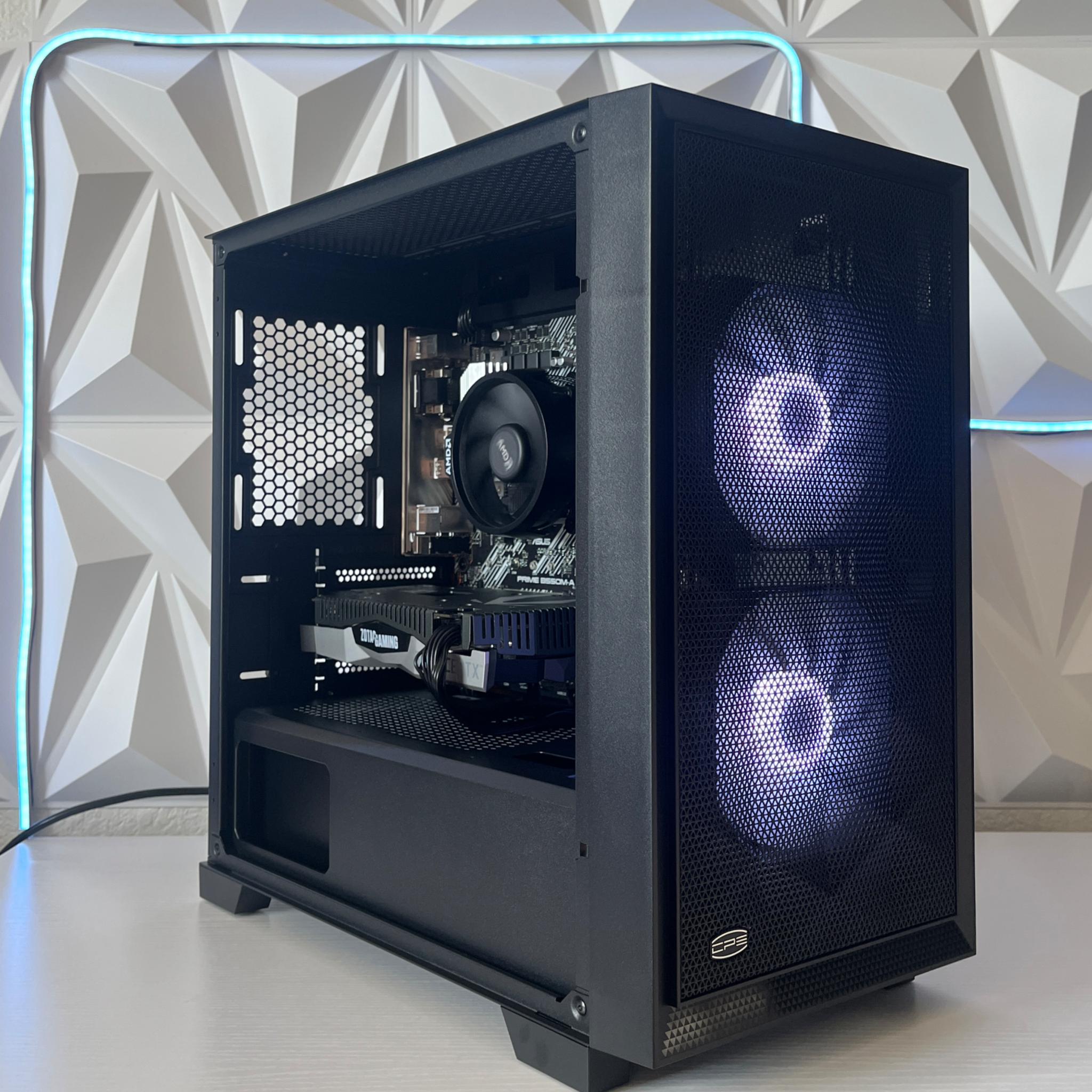 RTX 2060 SUPER 8GB, Ryzen 7 2700X, 16GB RAM | Black RGB Gaming Computer/PC