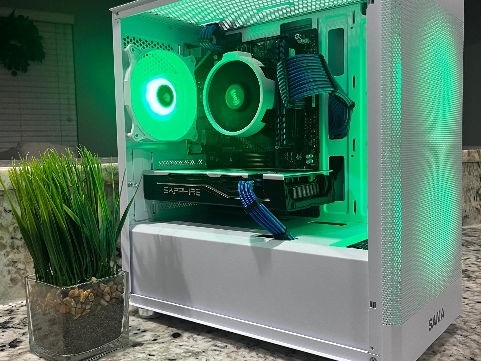 ??️White Gaming PC||AMD Ryzen 5 2600||Sapphire PULSE Radeon RX 