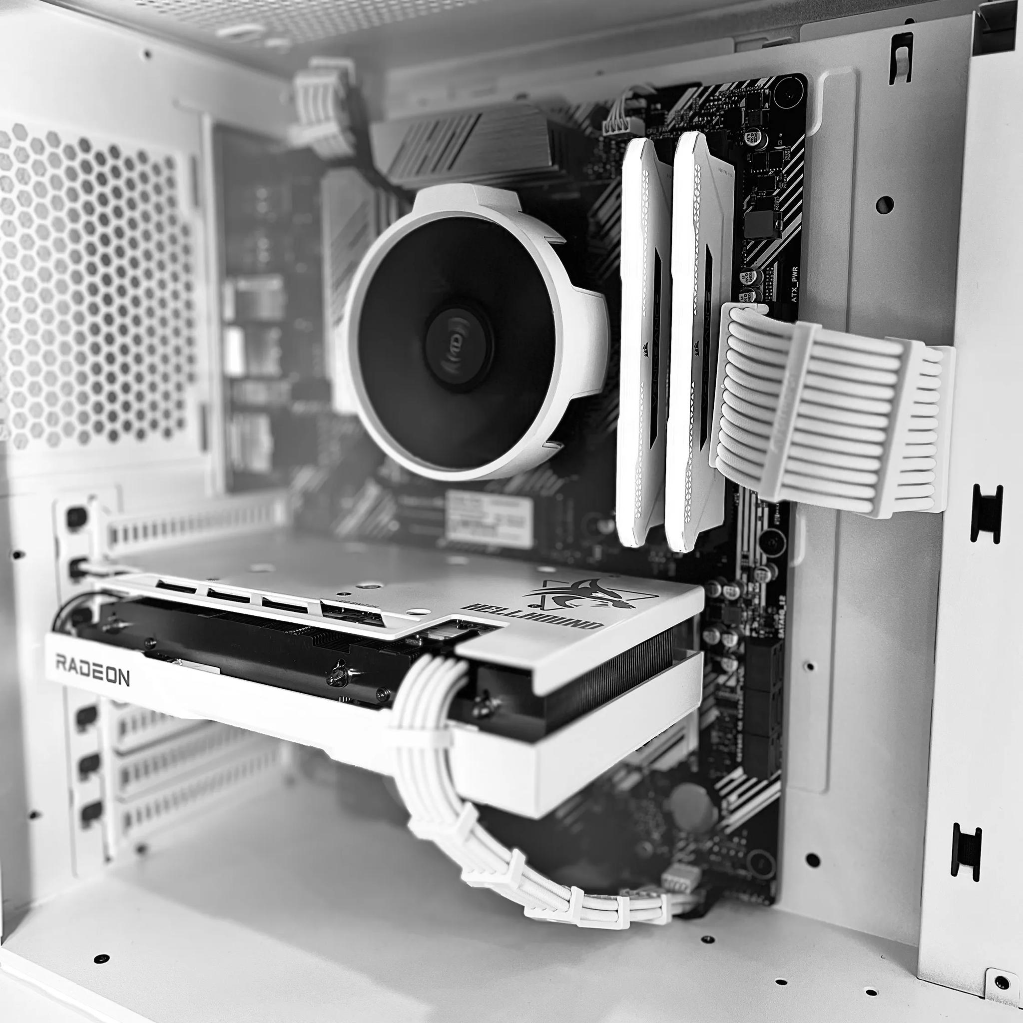 Ryzen 5 5600 | AMD Radeon RX 6650XT | White Theme Gaming PC