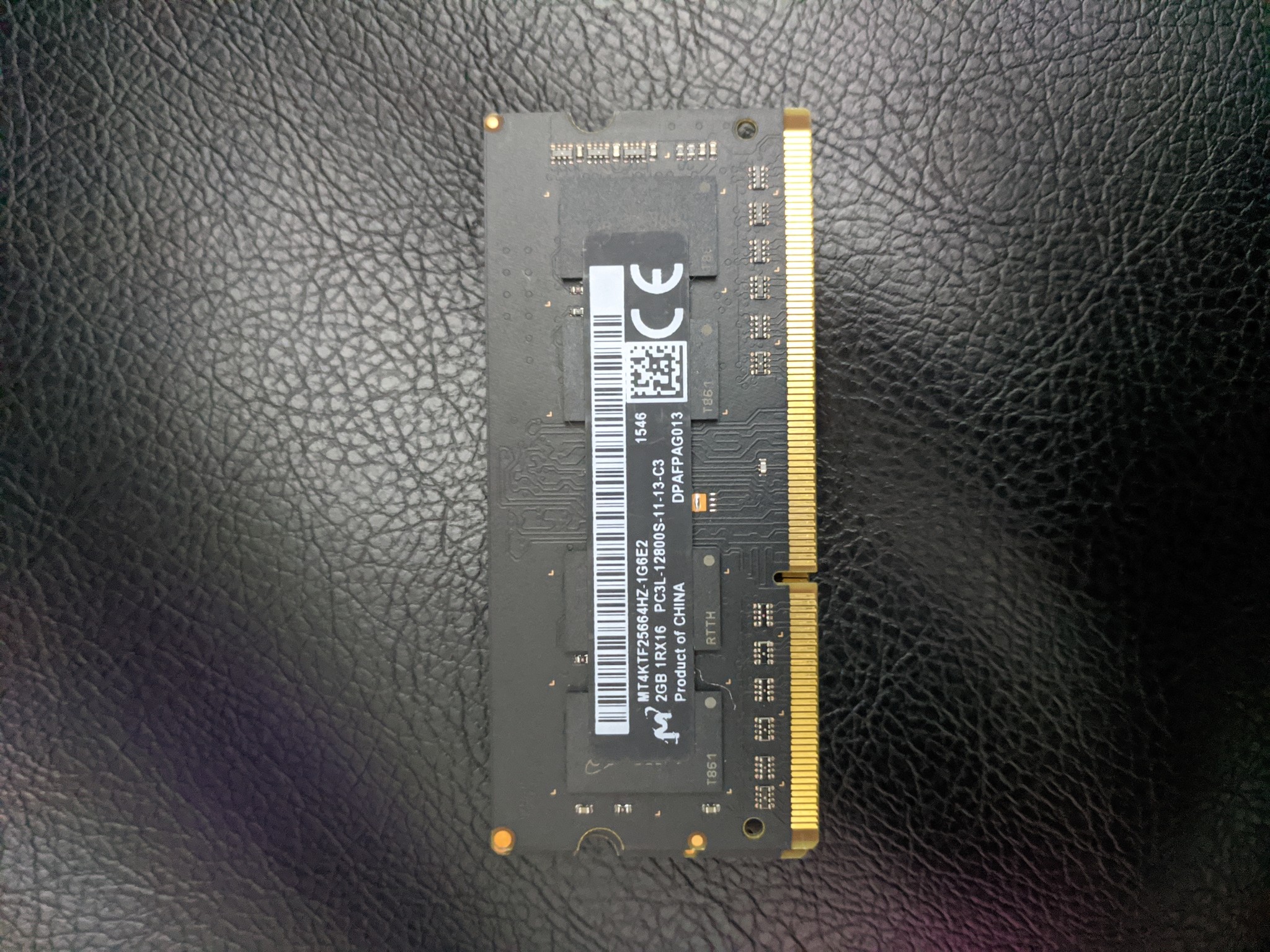 2X Micron 2GB Sticks of DDR3 RAM at 1600Mhz (SO-DIMM Laptop) (Mac Compatible)