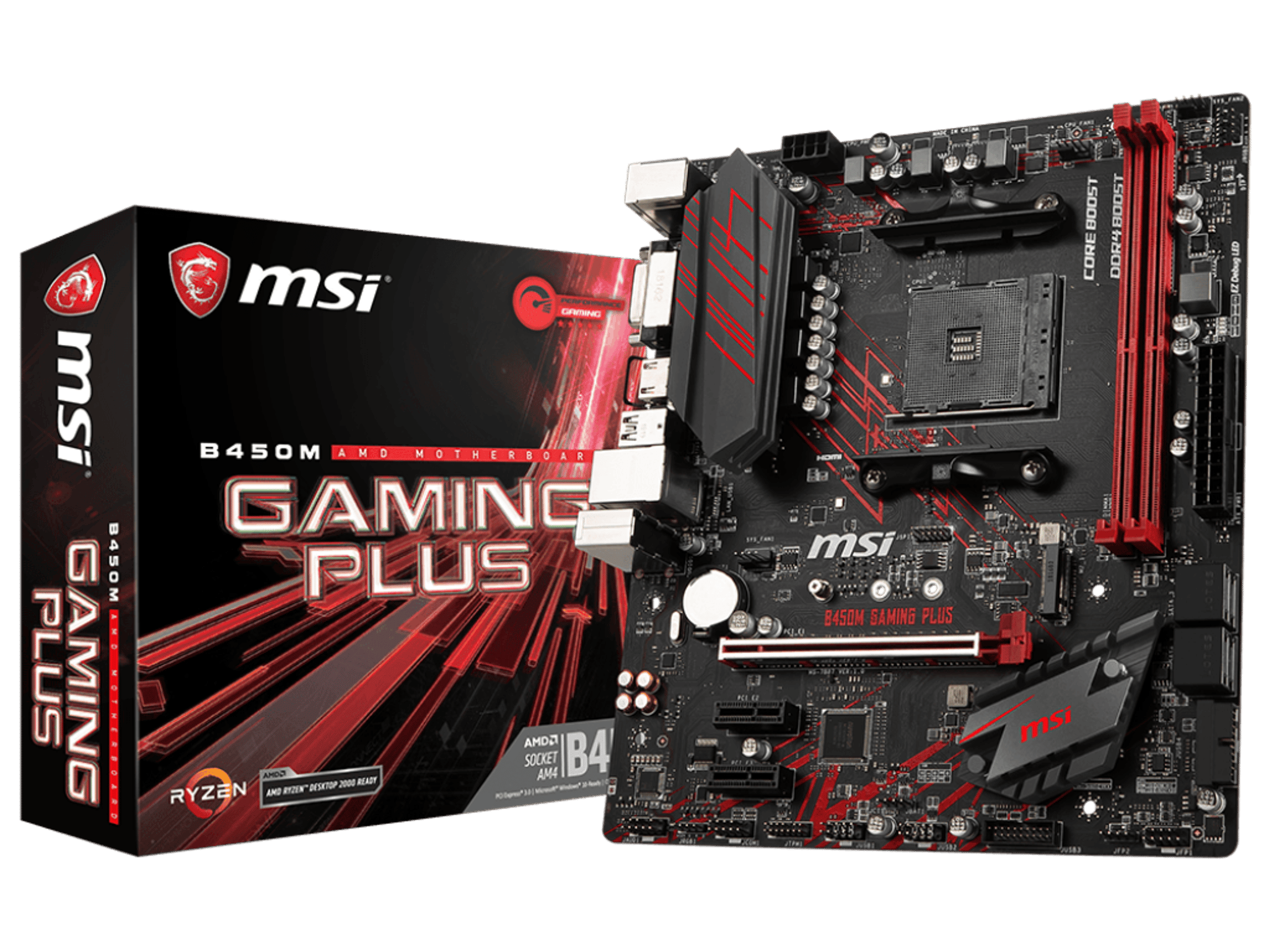 AM4 MSI B450M Gaming Plus (Free WiFi Dongle)