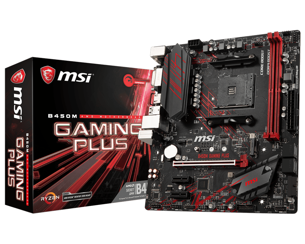 AM4 MSI B450M Gaming Plus (Free WiFi Dongle)