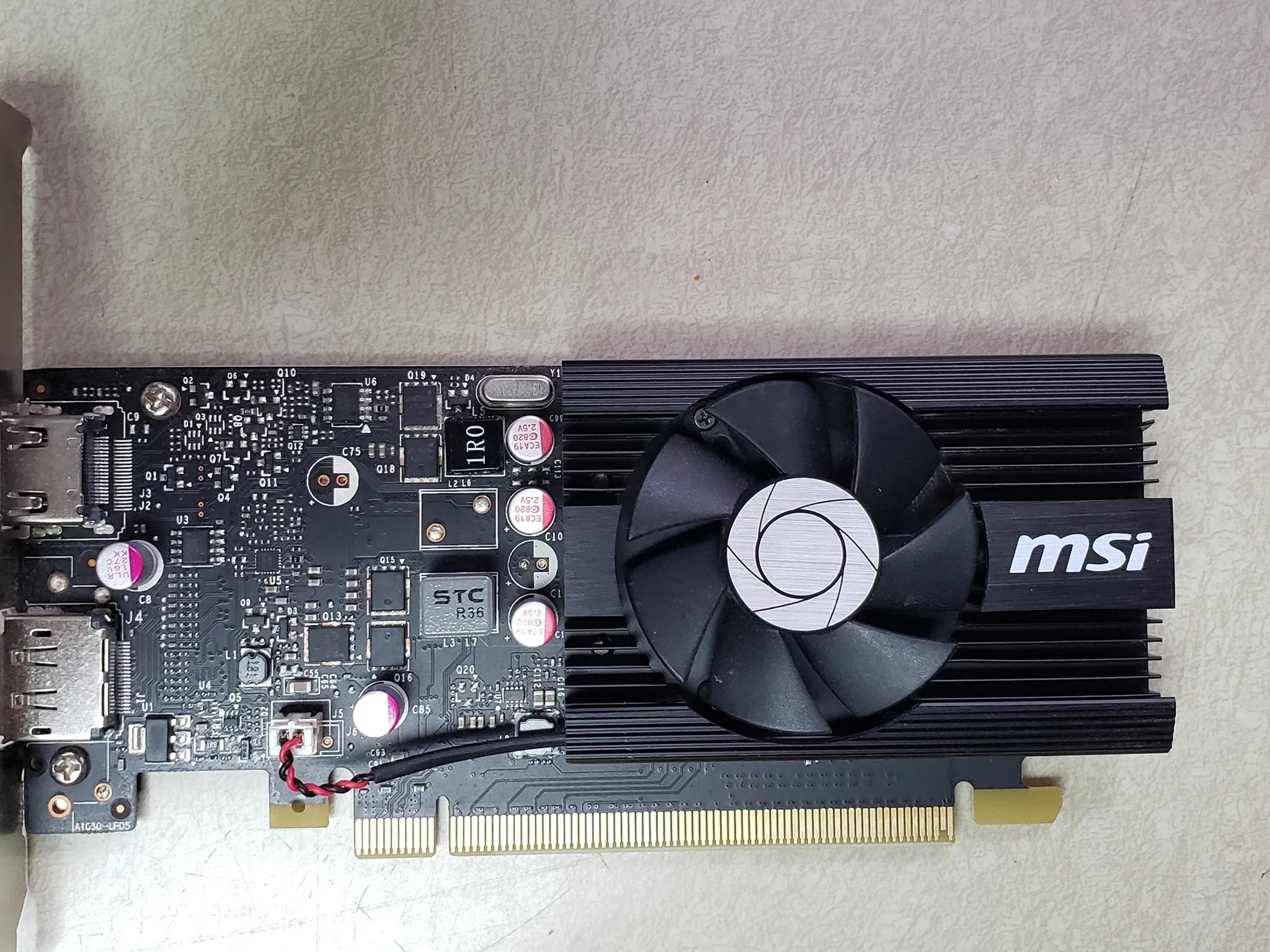 MSi GT1030 graphics card
