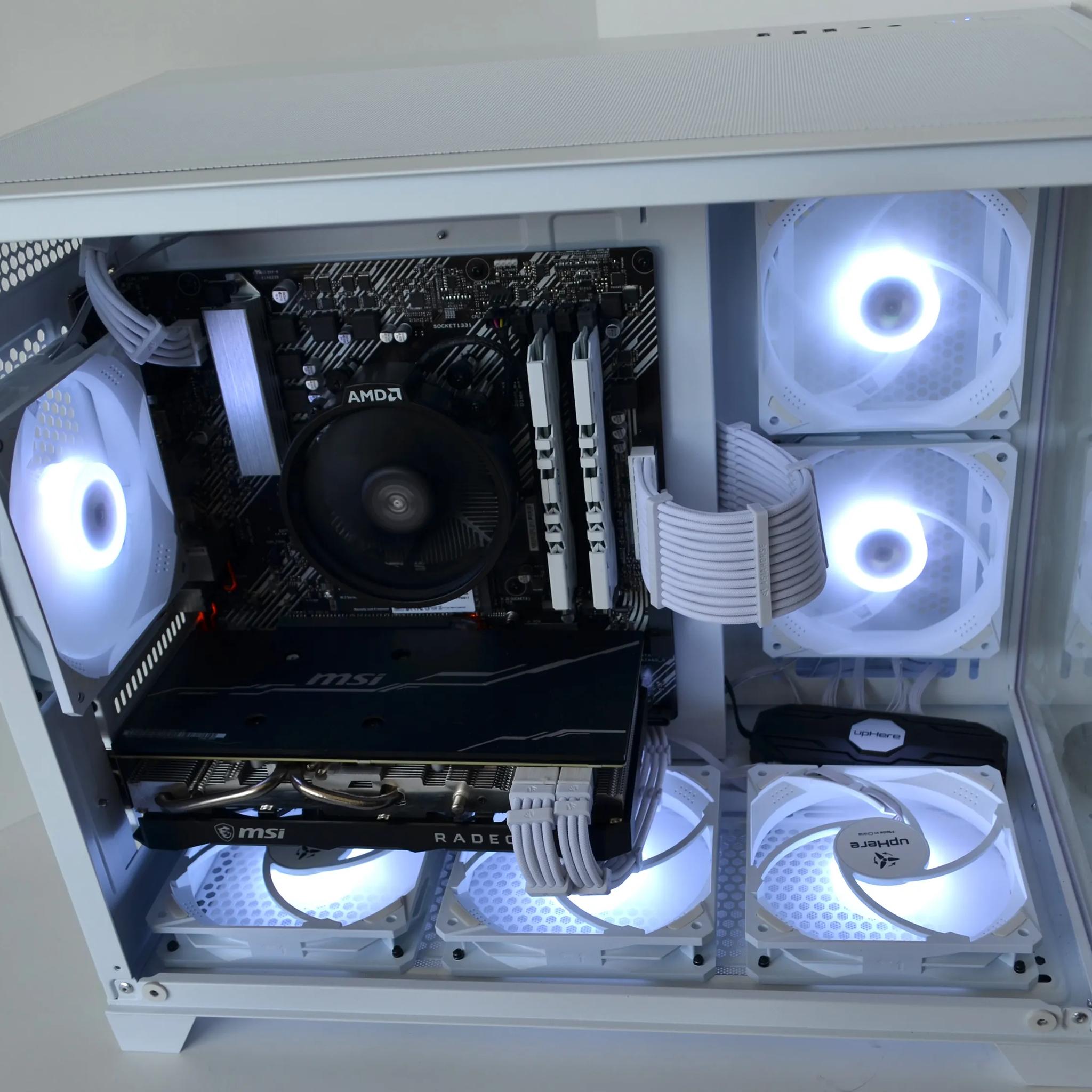 ❄️FrostBite🧊 Gaming PC - RX 5700 XT (RTX 3060 Equivalent) - Ryzen 5 5600g - 16GB Ram - 1TB NVME
