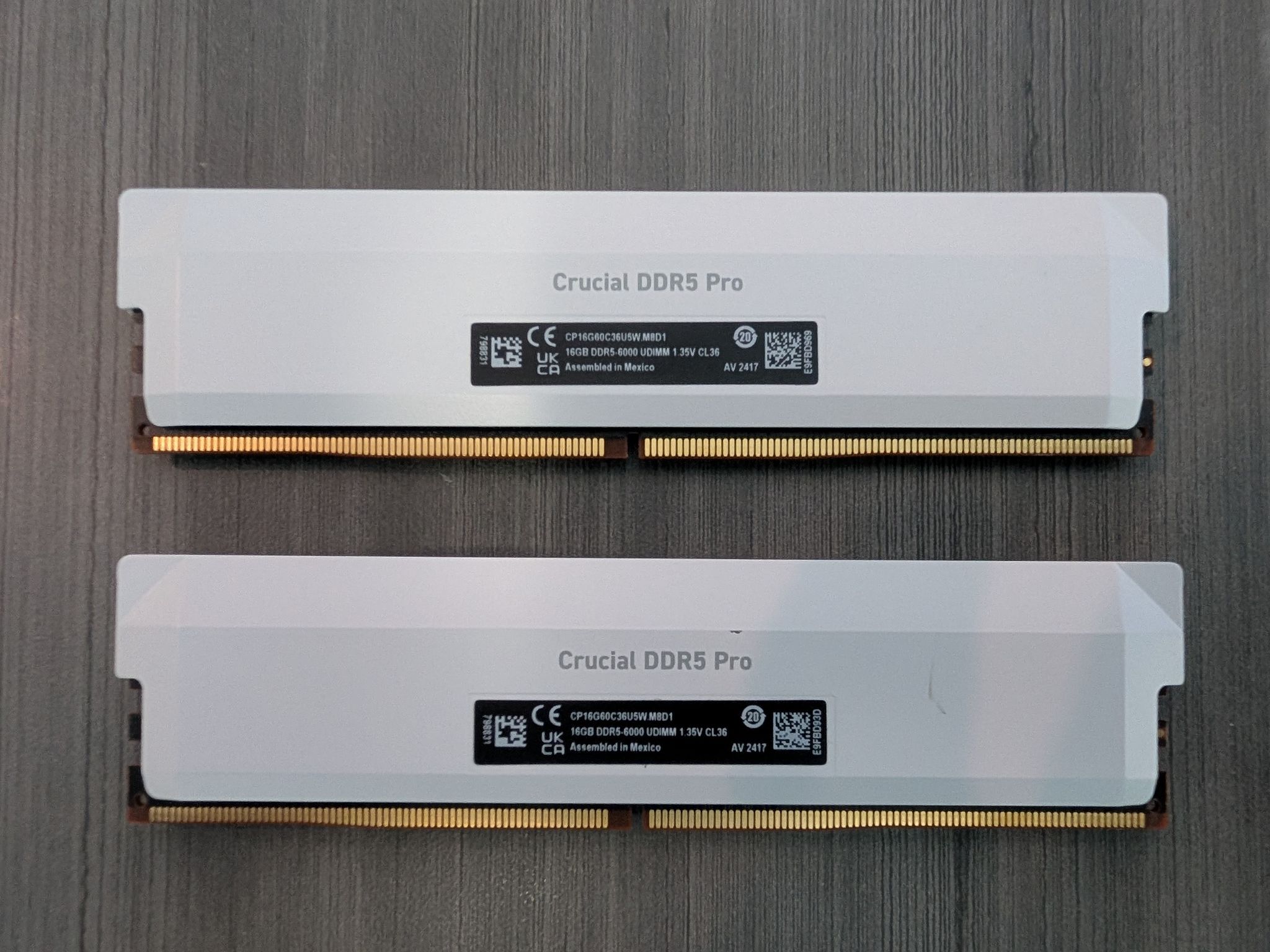 Crucial Pro 32GB DDR5 RAM Kit (2x16GB), CL36 6000MHz USED