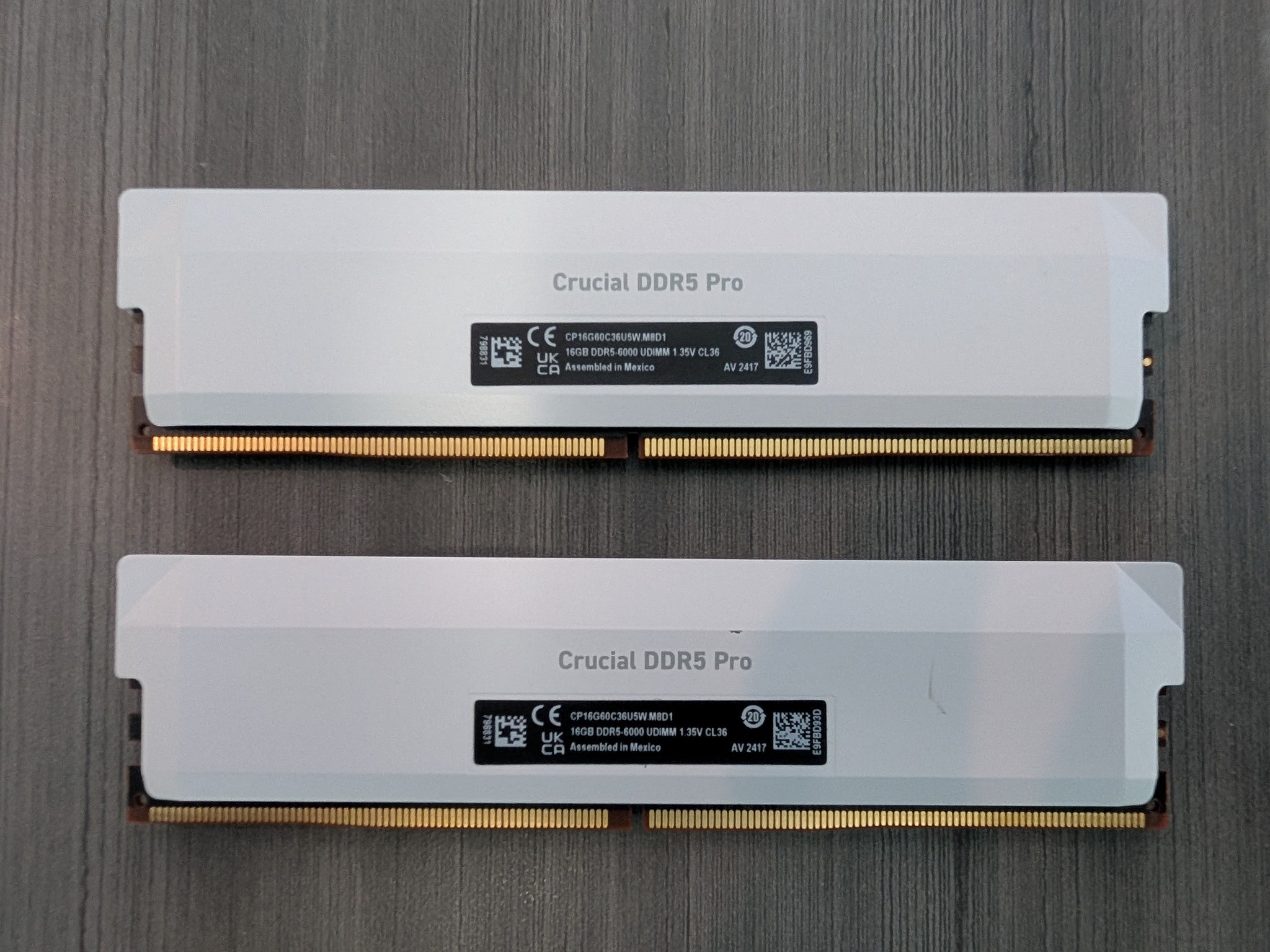 Crucial Pro 32GB DDR5 RAM Kit (2x16GB), CL36 6000MHz USED