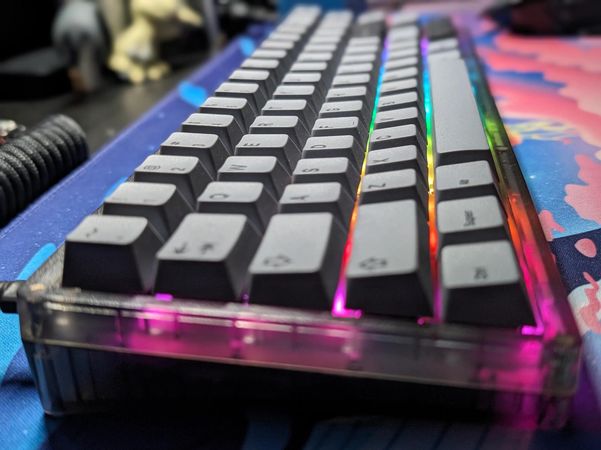 Thock Monster - KBDfans KBD67 Lite with Vertex V1's and NicePBT Black on Grey