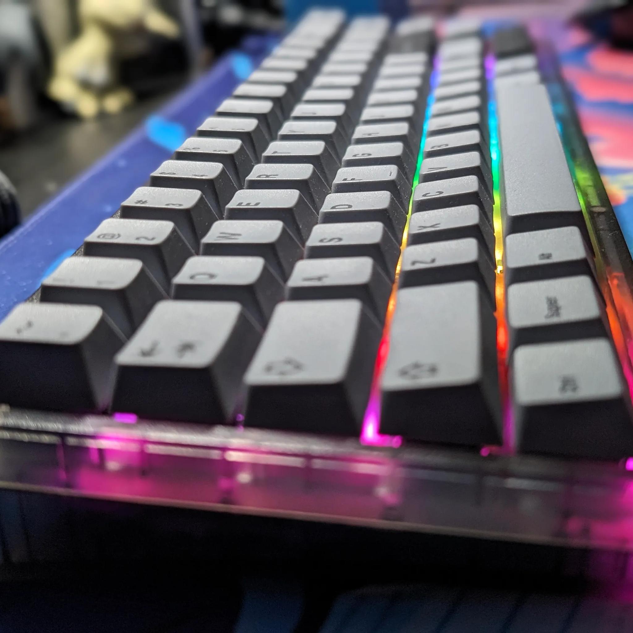 Thock Monster - KBDfans KBD67 Lite with Vertex V1's and NicePBT Black on Grey
