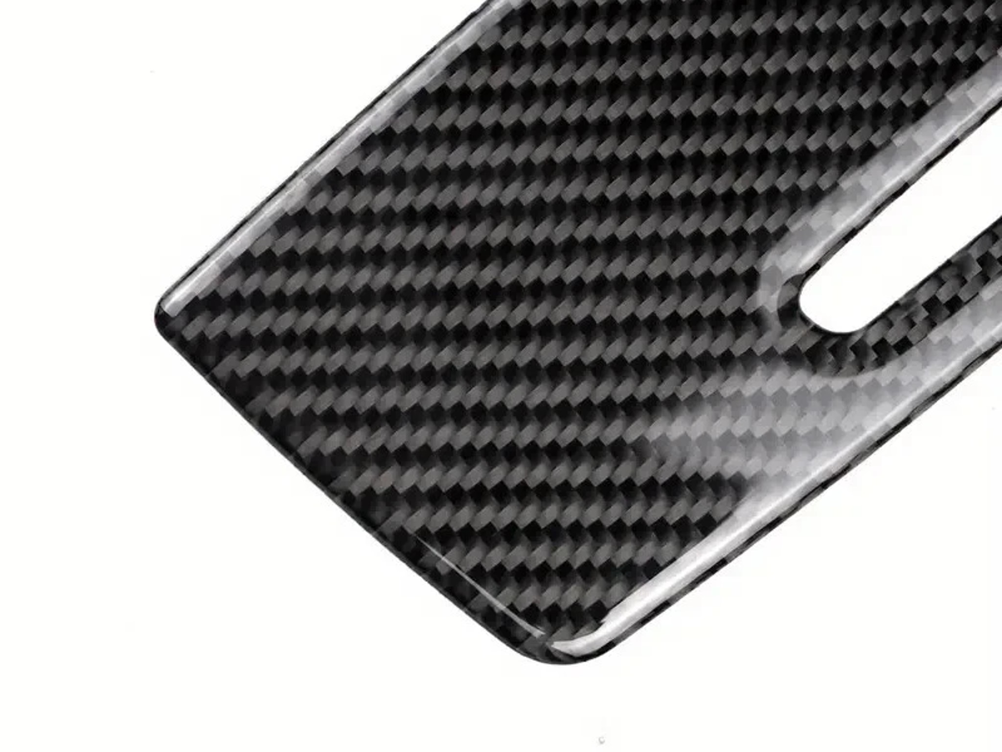 Carbon Fiber Car Central Control Cigarette Lighter Panel Stickers Trim for BMW